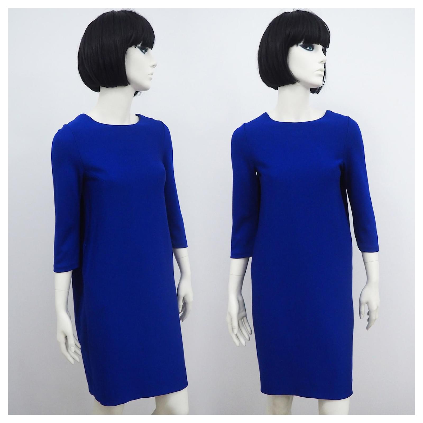 COS midi dress in cobalt blue Size XS Dark blue Viscose Elastane Polyamide  ref.JC569672 (Sold) - Joli Closet