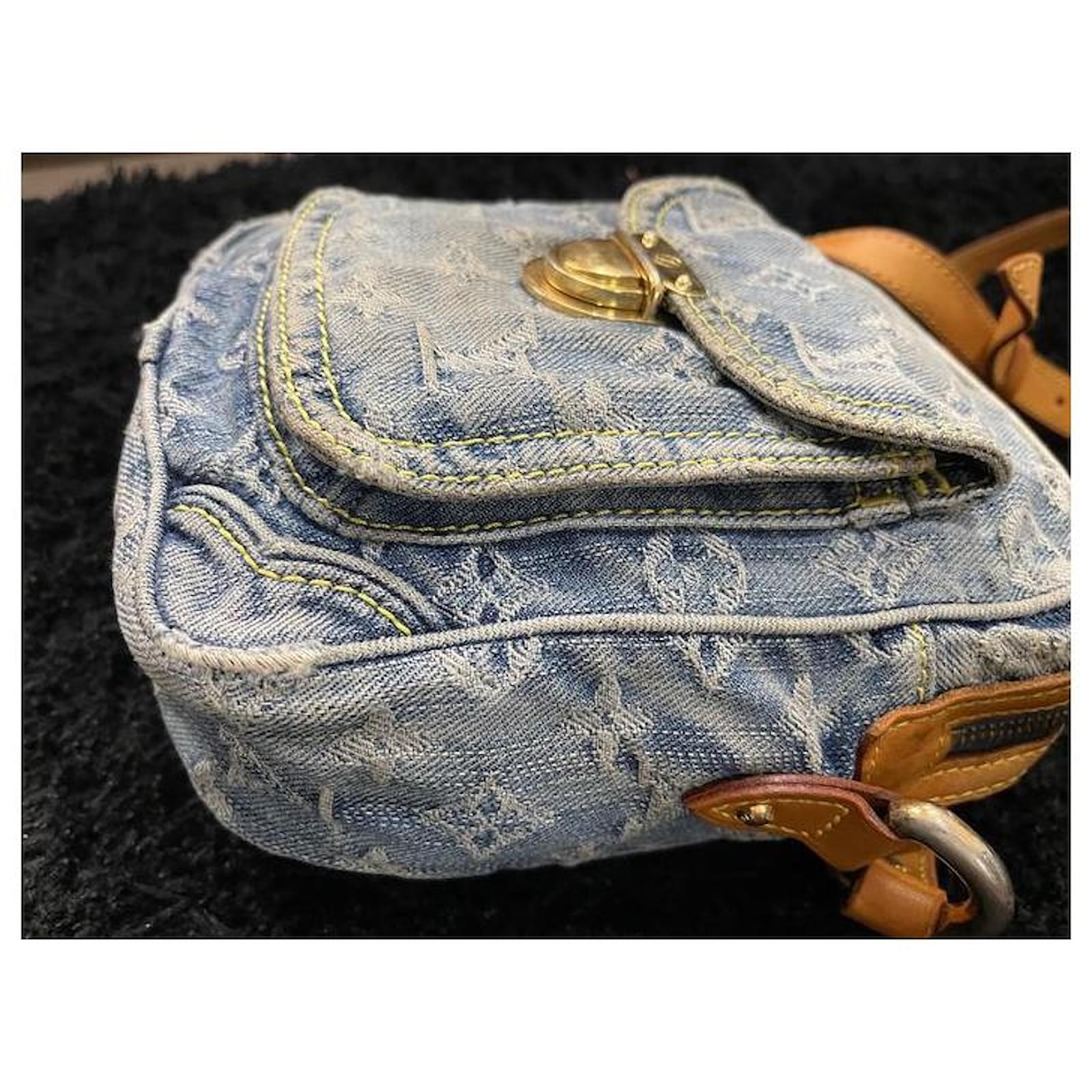 Louis Vuitton Denim Blue Leather ref.569881 - Joli Closet