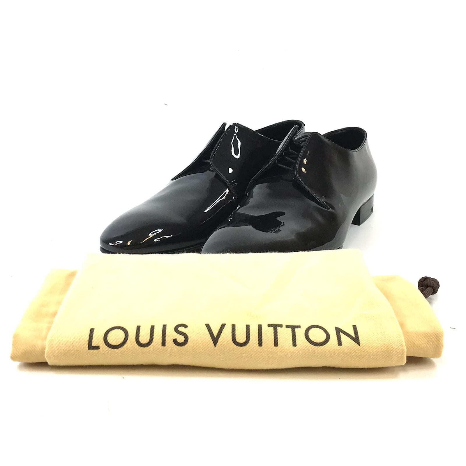 Louis Vuitton Black Brown Monogram Shadow Oxfords Men Sneakers