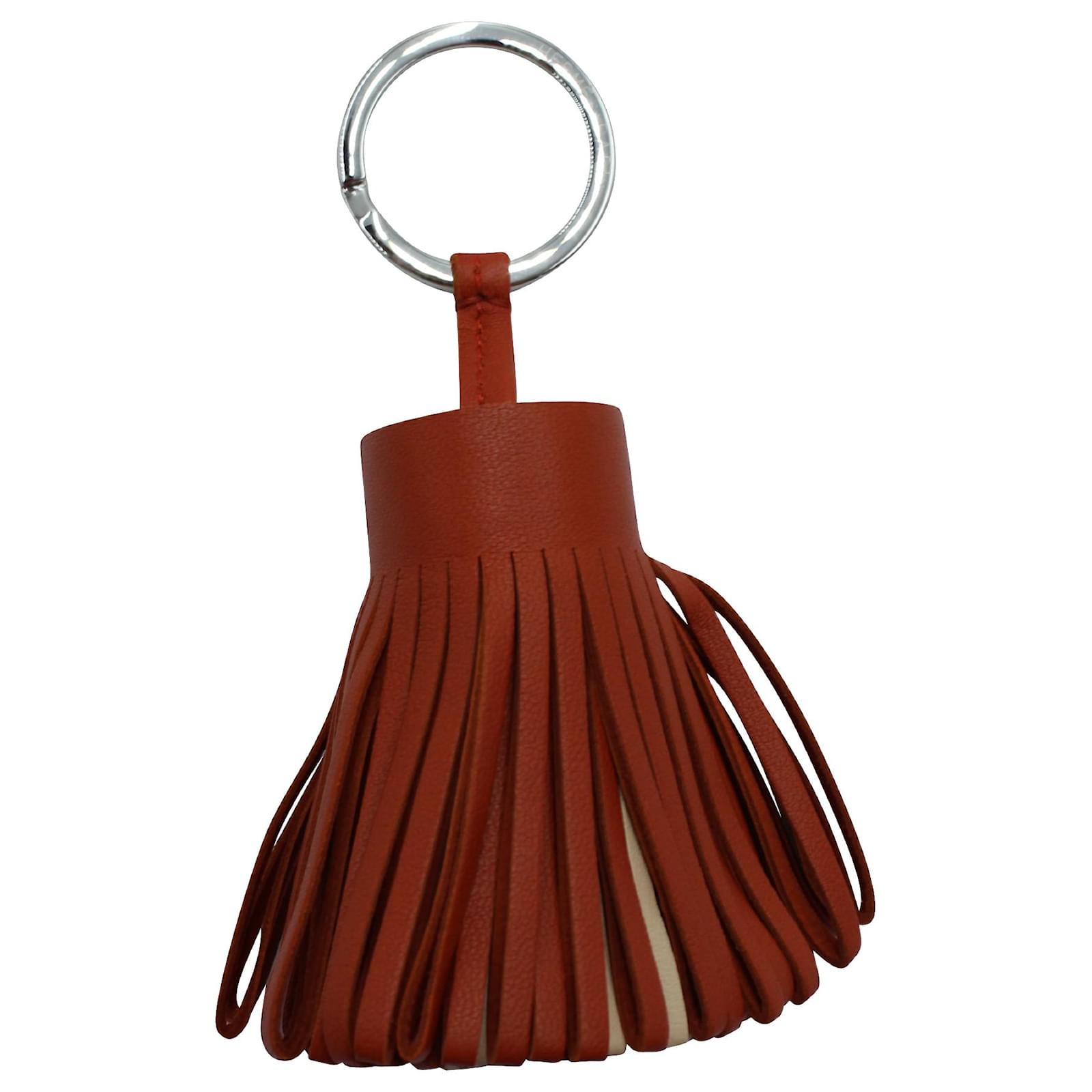 Porte-clés authentique HERMES pingouin cuir vintage #184
