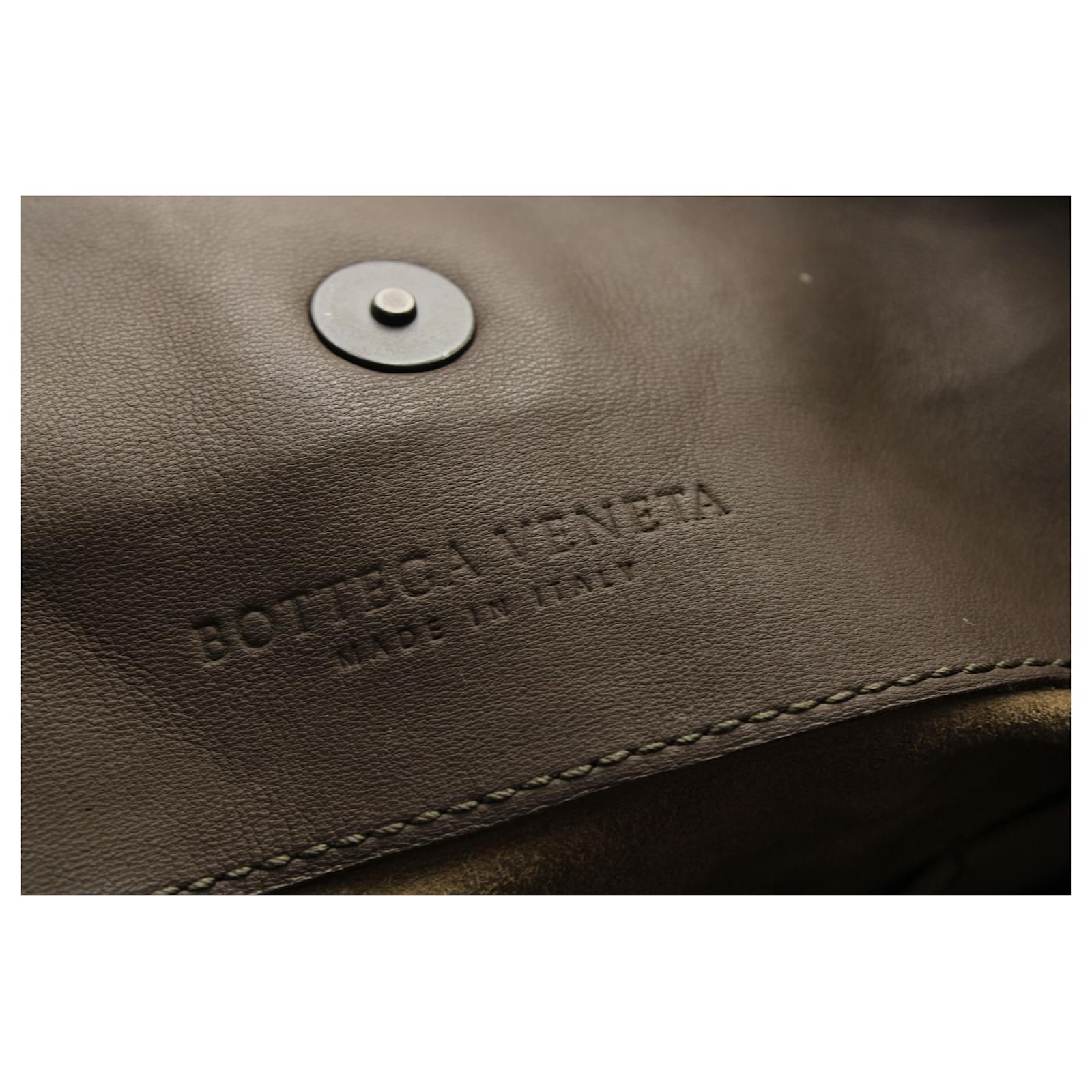 Bottega Veneta Intrecciato Dual Chain Tote Bag in Brown Leather ref.570973  - Joli Closet