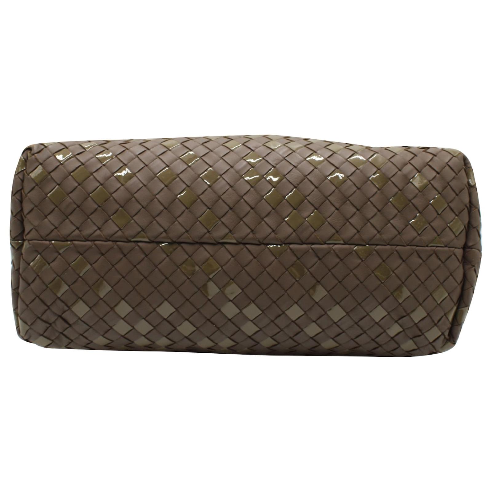 Bottega Veneta Intrecciato Dual Chain Tote Bag in Brown Leather ref.570973  - Joli Closet