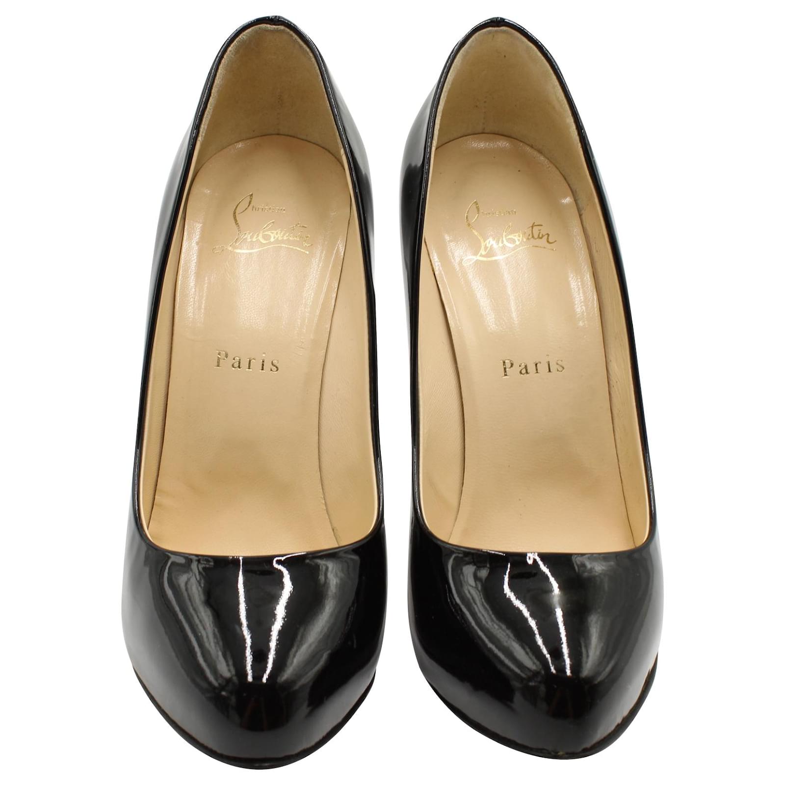 Christian Louboutin Feticha 120 in Black Patent Calf Leather ref.571054 ...