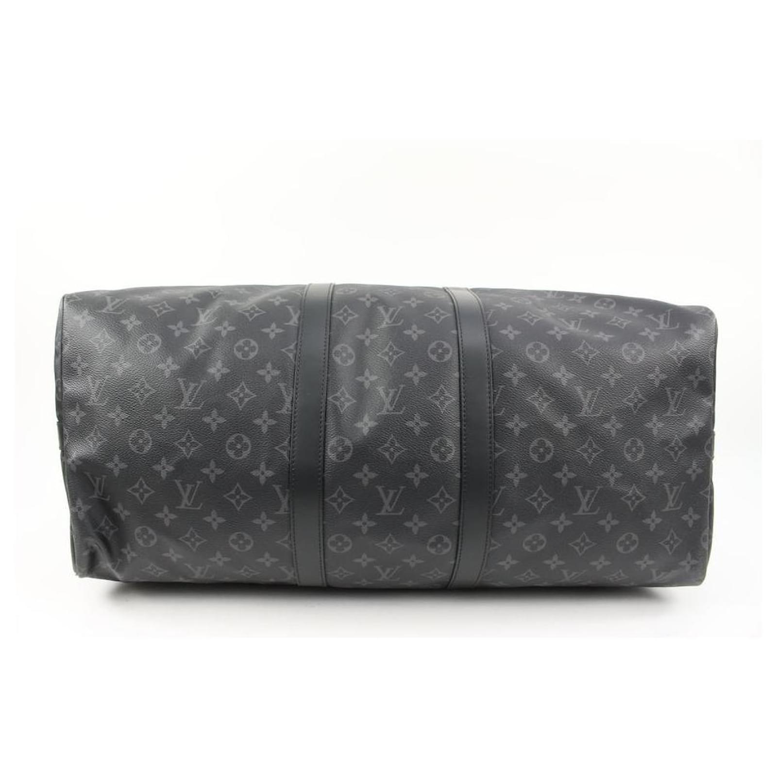 Louis Vuitton Keepall 55 Black Leather ref.798617 - Joli Closet
