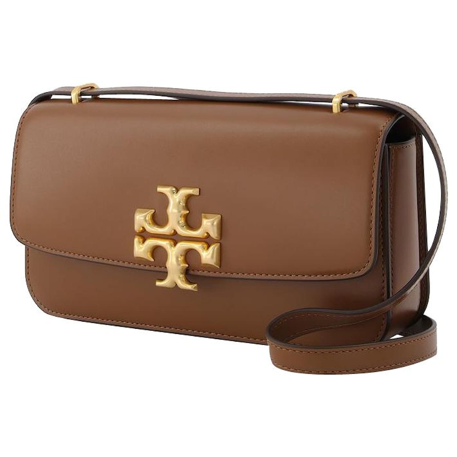 Tory Burch Eleanor E/W Small Convertible Shoulder Bag in brown leather  ref.572043 - Joli Closet