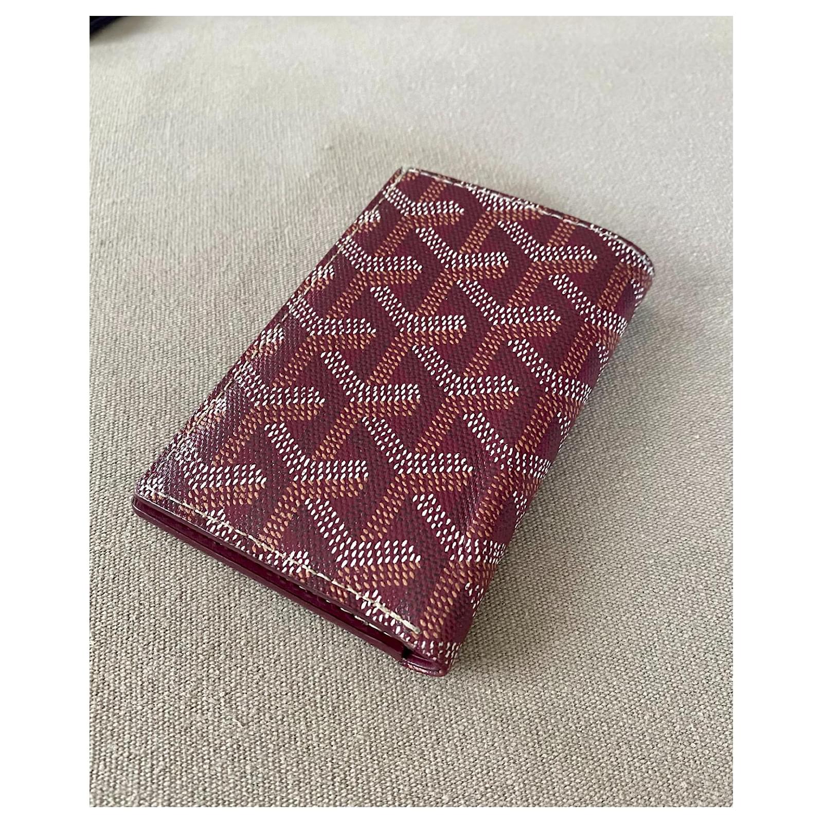 Goyard Saint Pierre card holder Dark purple Cloth ref.572457 - Joli Closet