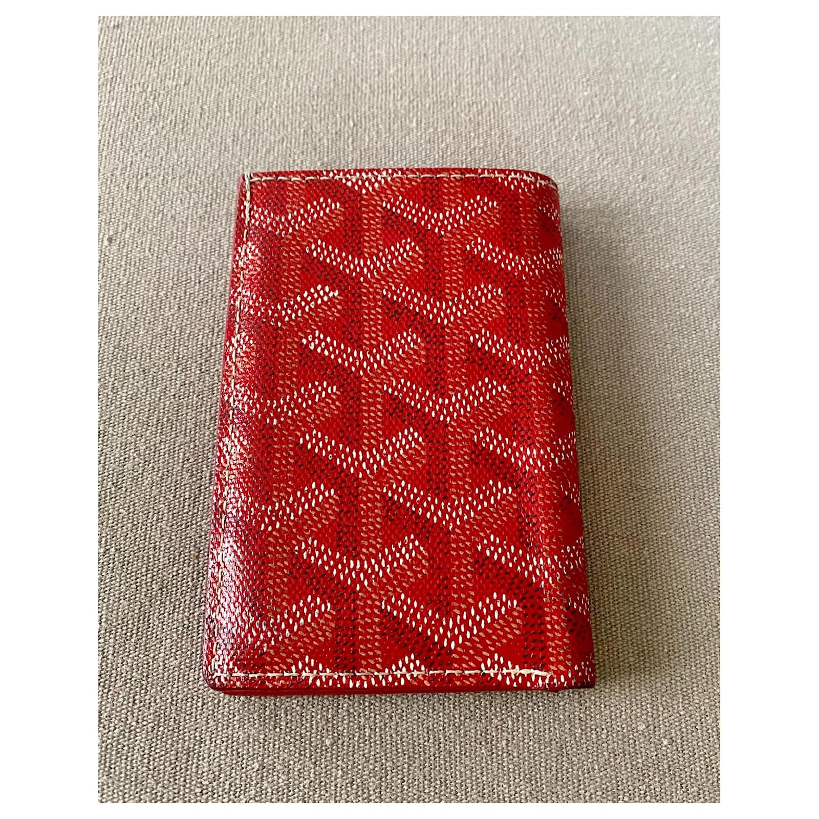 Goyard, Bags, Goyard Saintpierre Card Wallet Red
