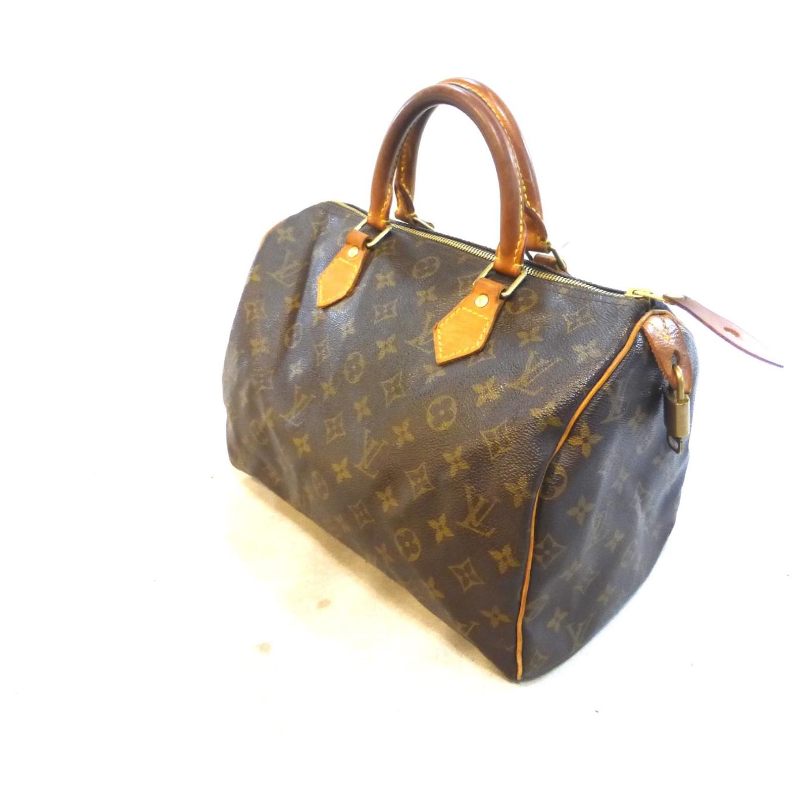 Louis Vuitton Speedy 30 Monogram Brown Leather ref.572781 - Joli