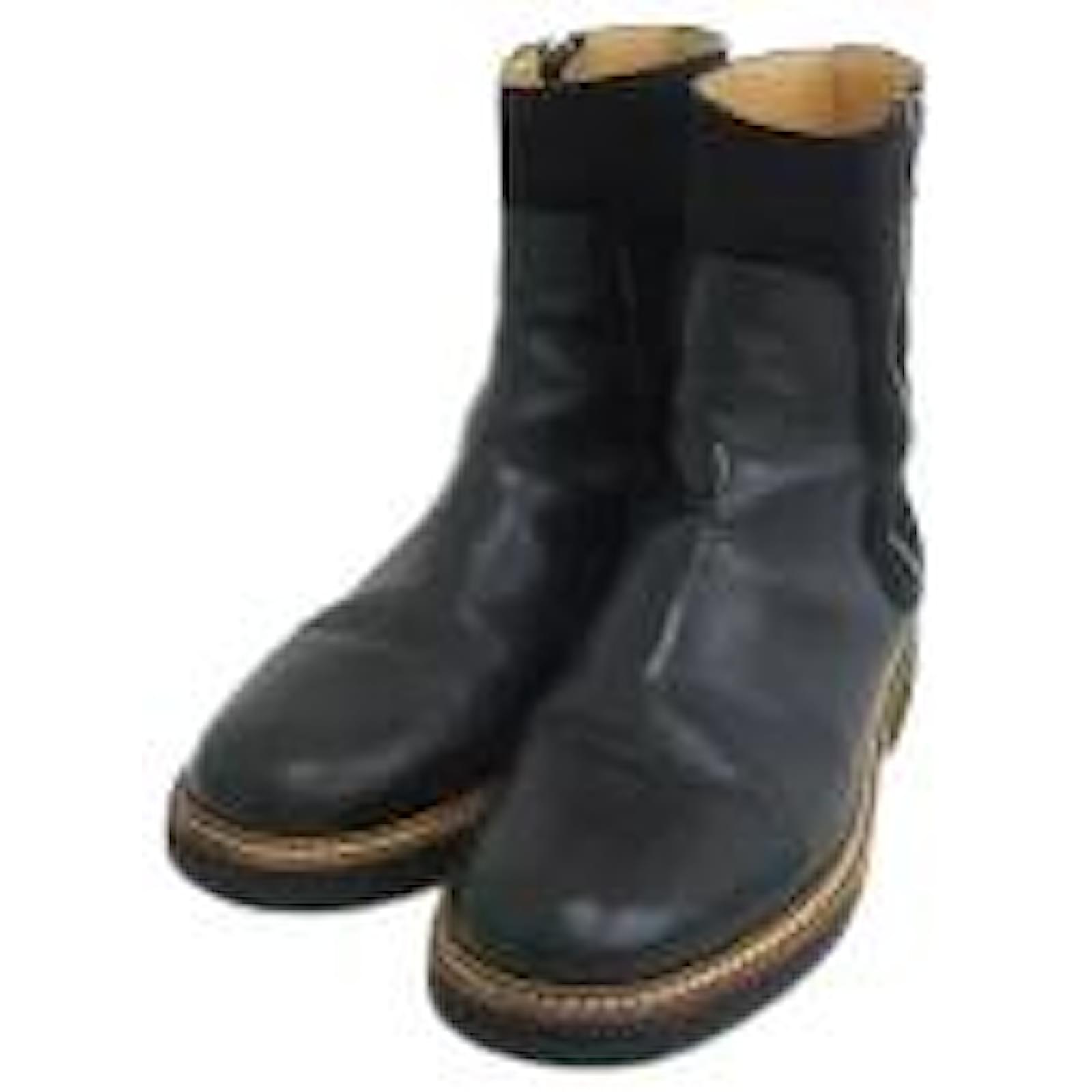 Maison Martin Margiela / Side Zip Boots / Black / Size 41