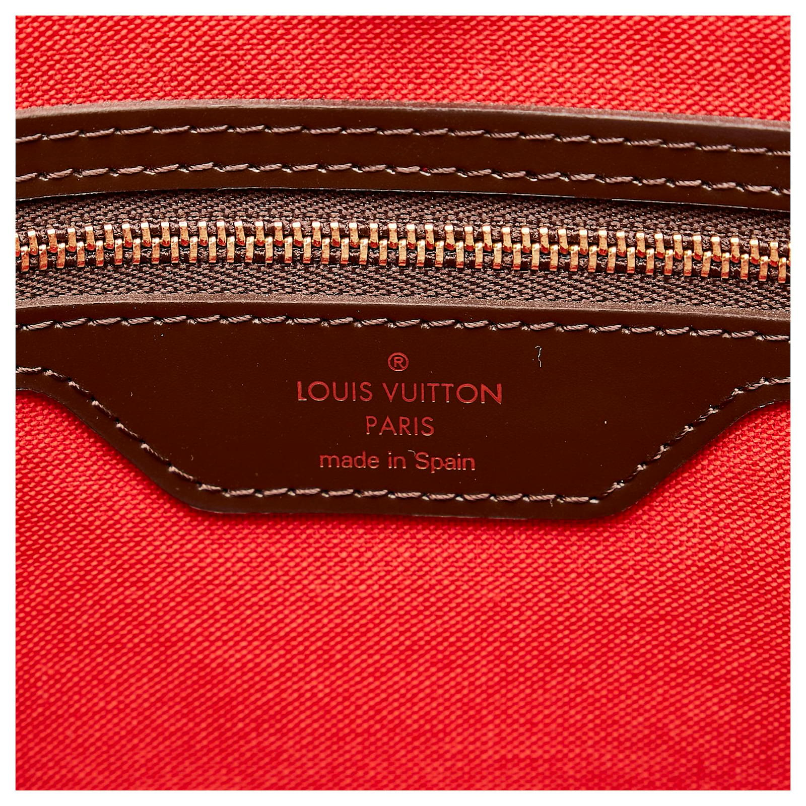 Louis Vuitton Brown Damier Ebene Canvas Rivington Cabas Shoulder Bag – On  Que Style