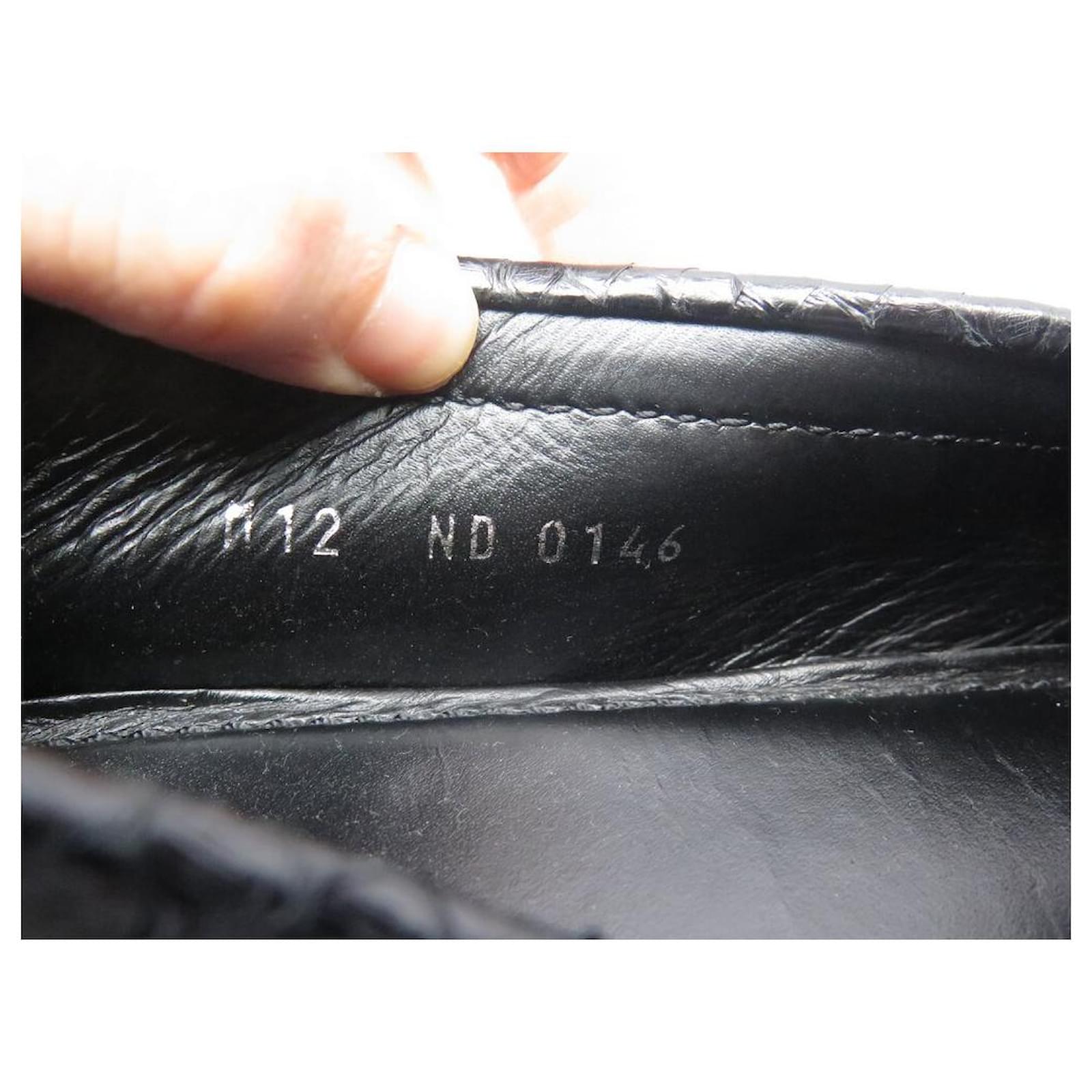 Hockenheim en cuir mocassins Louis Vuitton Noir taille 41.5 EU en Cuir -  35589474