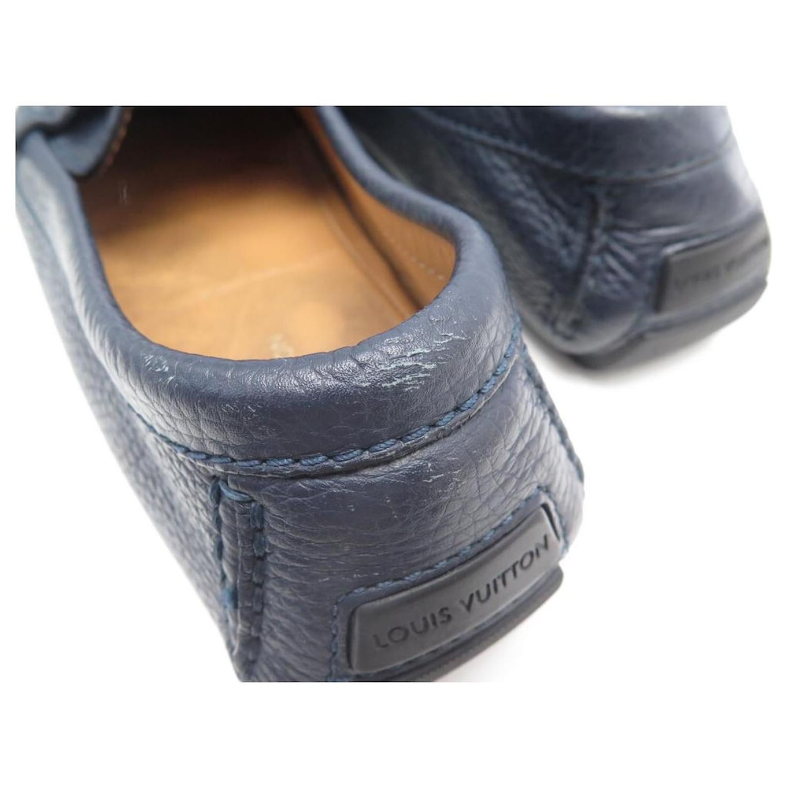 Louis Vuitton Navy Blue Leather Major Slip On Loafers Size 43.5 Louis  Vuitton | The Luxury Closet