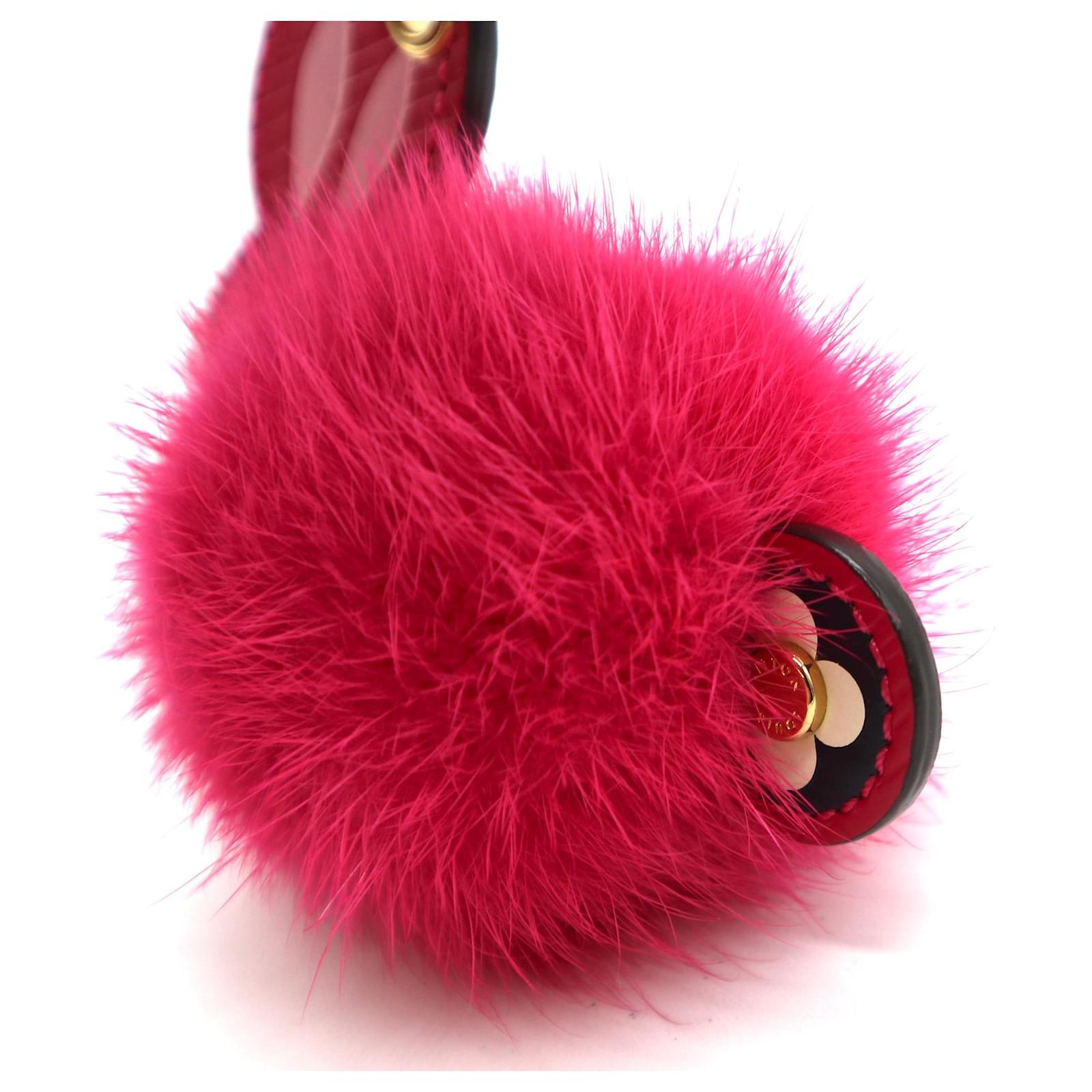 Louis Vuitton Pink Fur Epi Leather Rabbit Key Holder Bag Charm ref.575163 -  Joli Closet