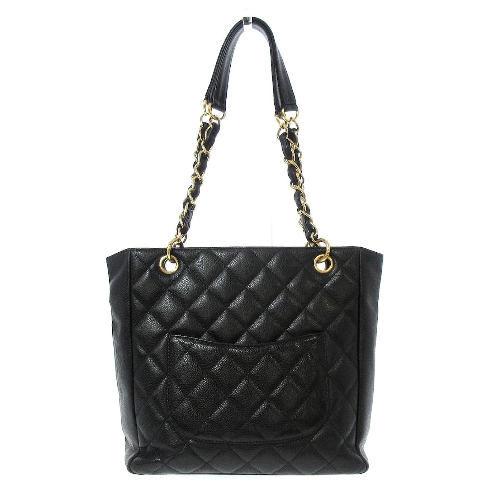 Chanel PST (Petite Shopping Tote) Black Leather ref.575466 - Joli Closet
