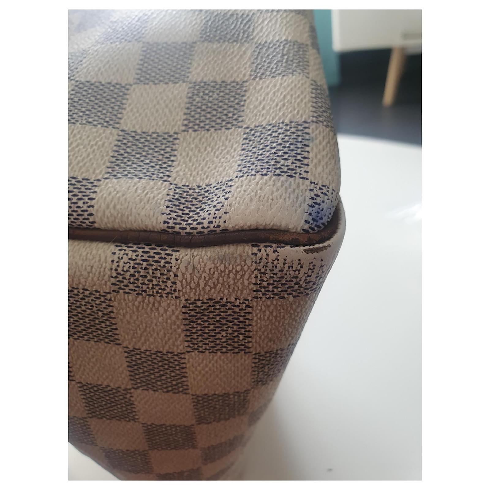 Louis Vuitton Speedy 30 checkerboard Beige Cloth ref.576173 - Joli