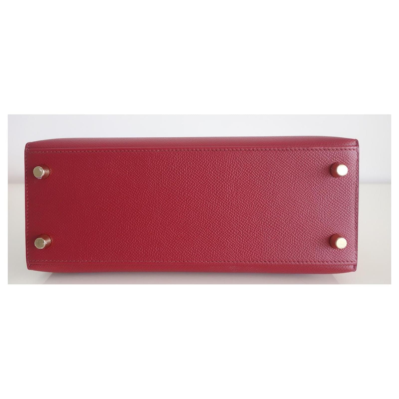 Hermès hermes kelly 25 in swift leather Red ref.967591 - Joli Closet