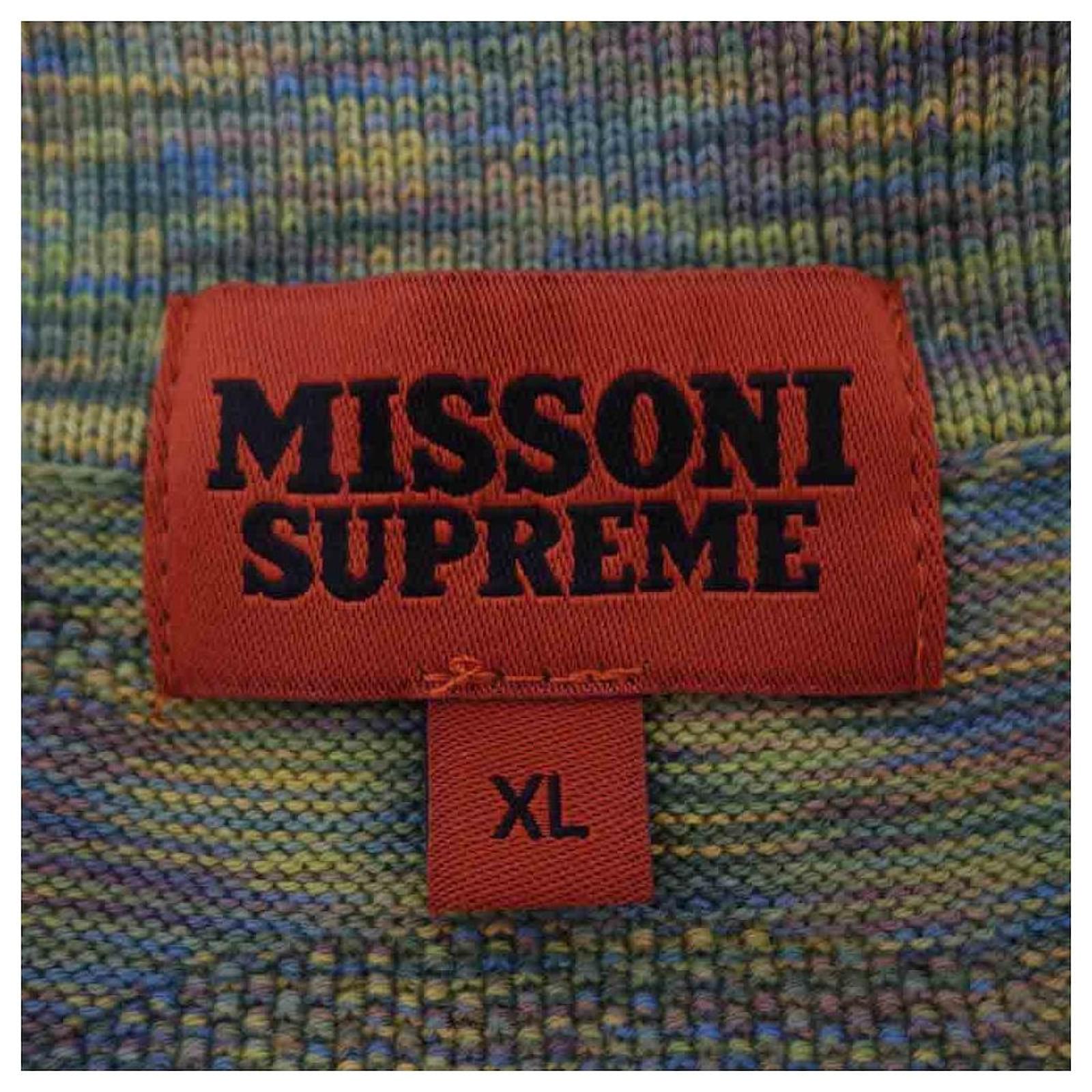 Supreme Long Sleeve Shirt 21AW Missoni Zip L / S Polo Missoni Zip