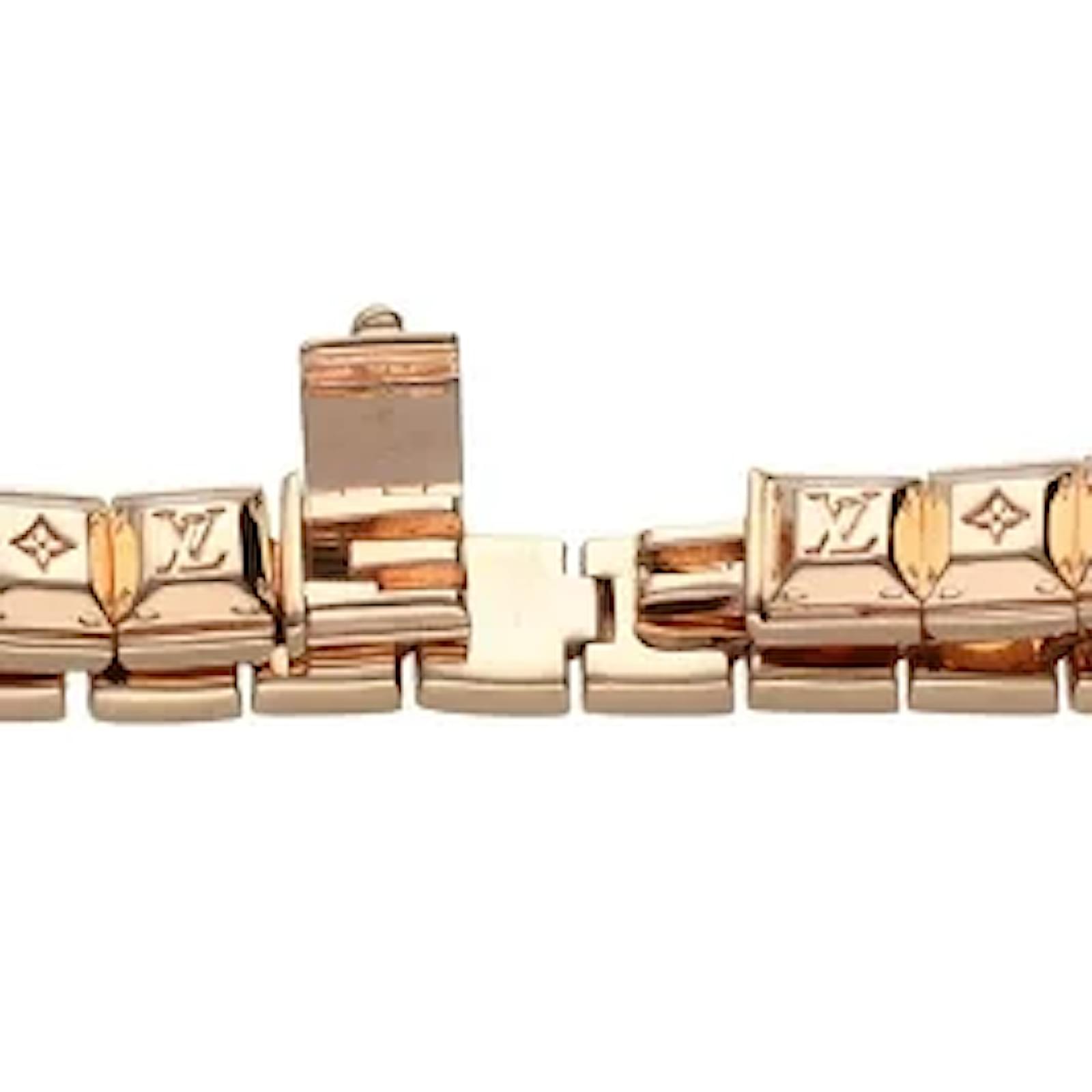 Louis Vuitton LOUIS VUITTON Brassle Nanogram Tennis Bracelet Metal