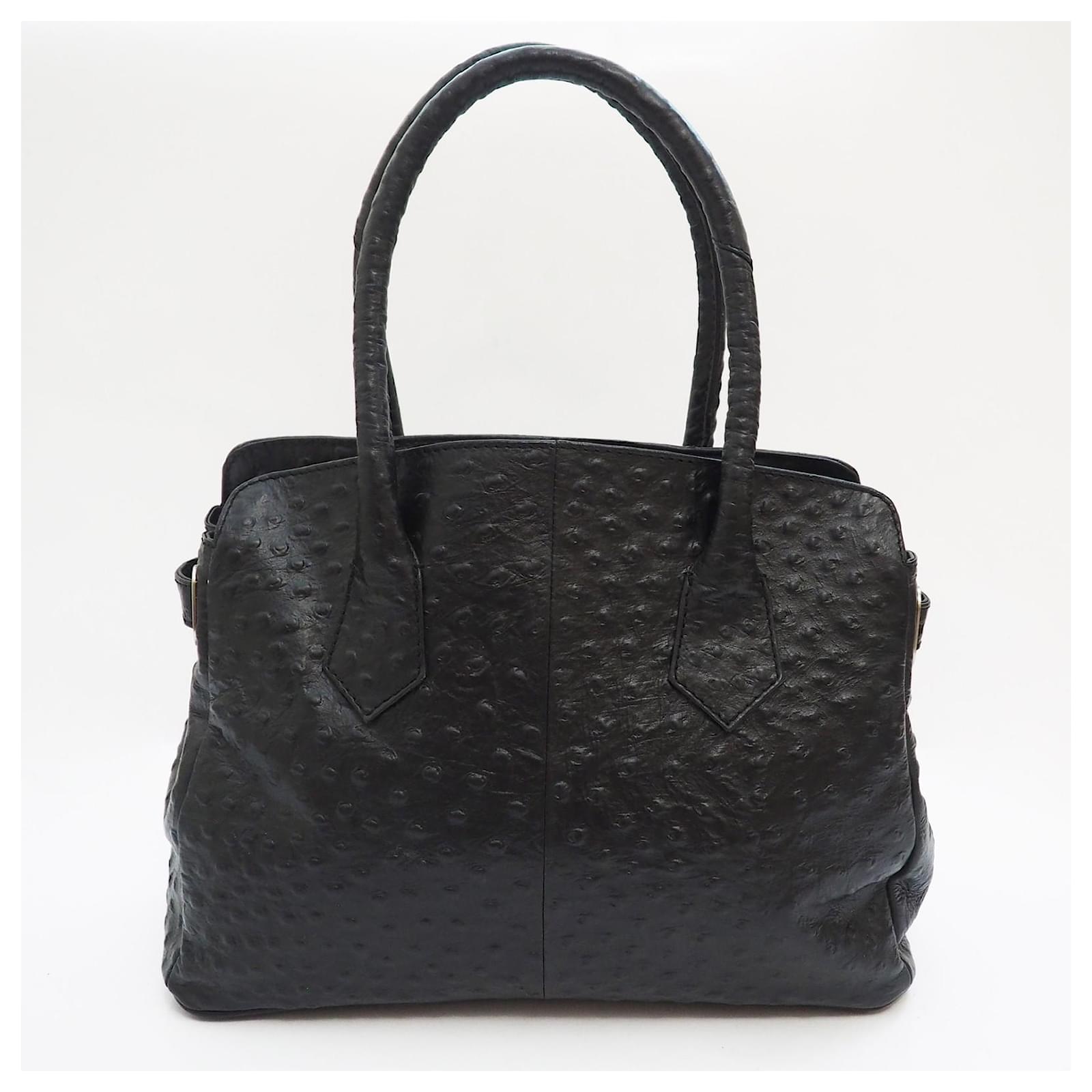 Autre Marque Jasper Conran ostrich embossed leather handbag in