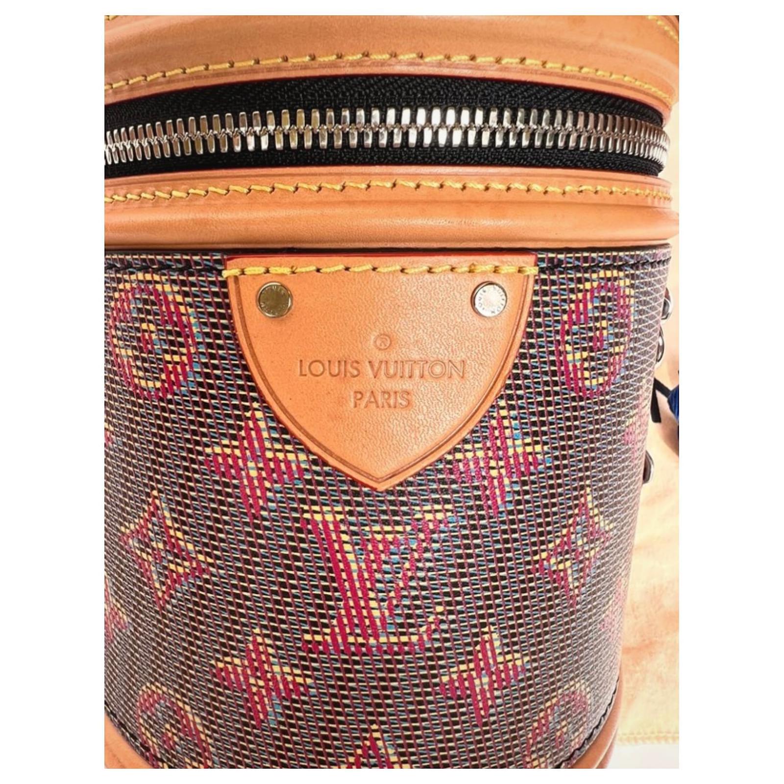 Louis Vuitton Cannes 3D Virgil Abloh Limited Edition Brown Red Beige  Leather Cloth ref.577085 - Joli Closet