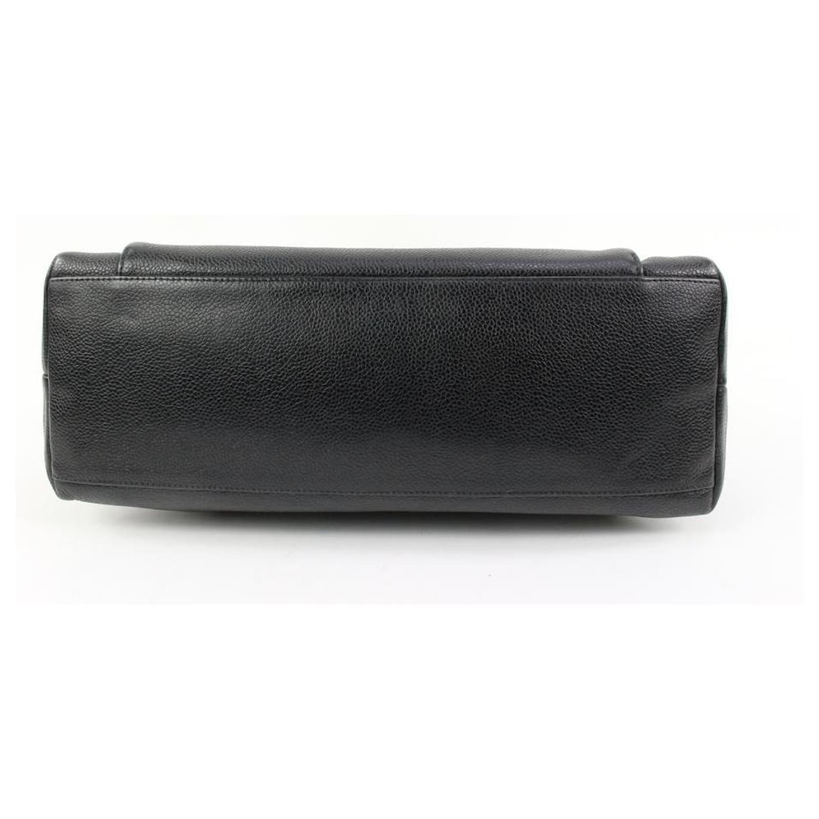Chanel Black Caviar Leather CC Turnlock Zip Tote Shoulder Bag 54ck315s –  Bagriculture