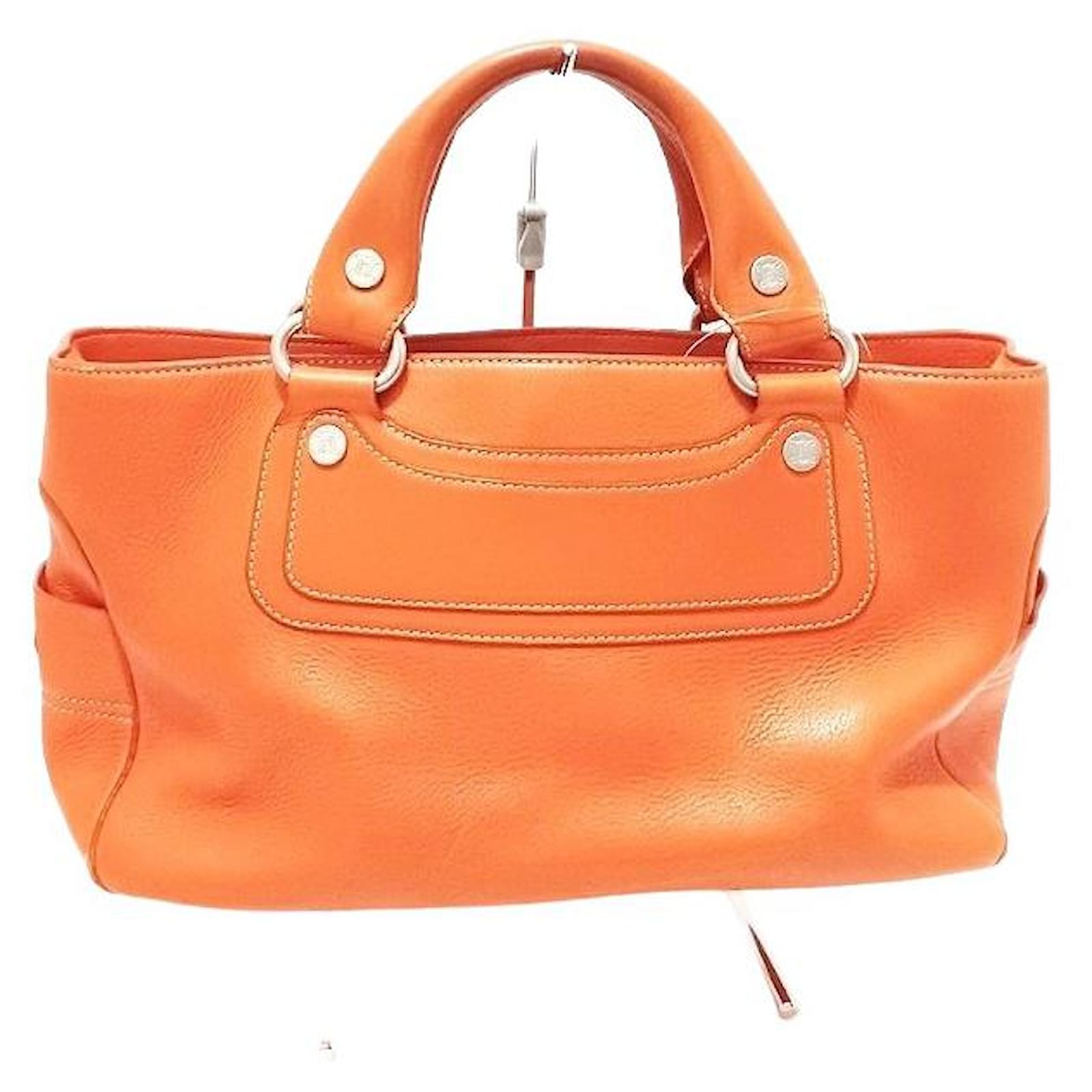 Céline Celine Boogie Orange Leather ref.578876 - Joli Closet