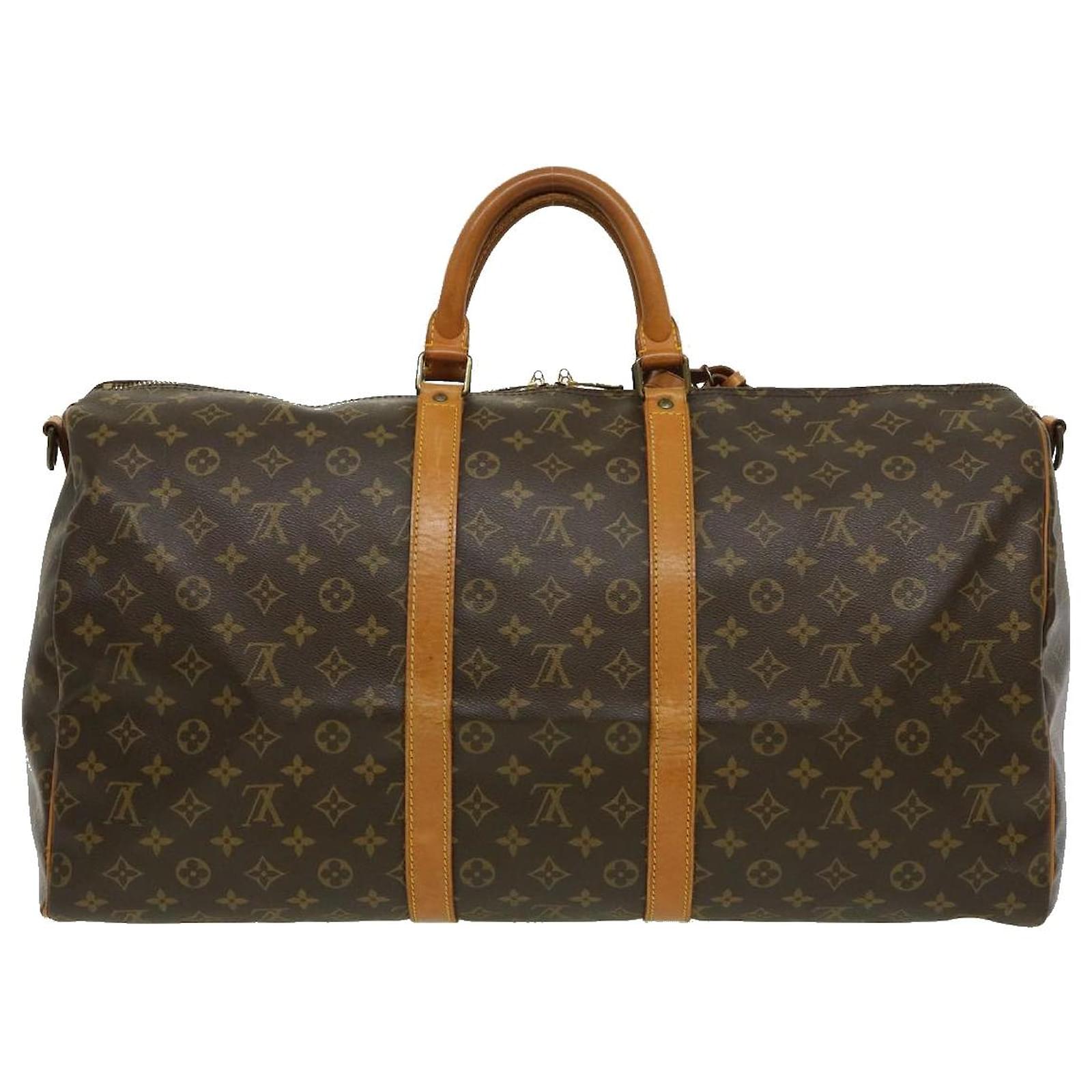 Louis Vuitton Keepall Bandouliere 55 Brown Cloth ref.578976 - Joli Closet