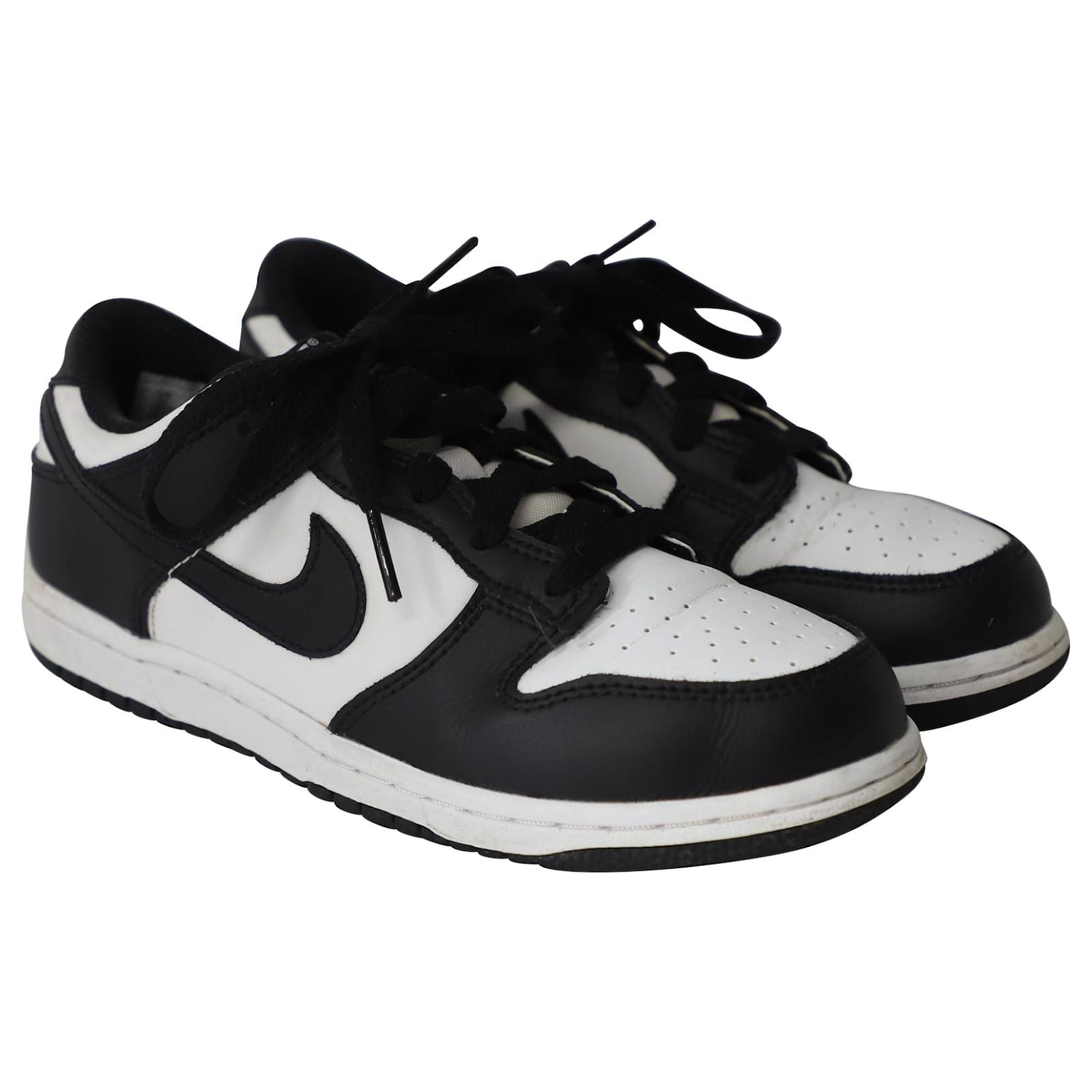 Nike Dunk en cuero negro y blanco Multicolor ref.579112 - Closet