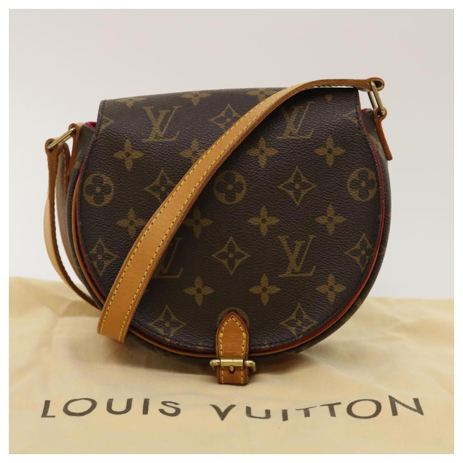 Louis Vuitton Monogram Tambourine Crossbody Bag M51179 Brown Cloth