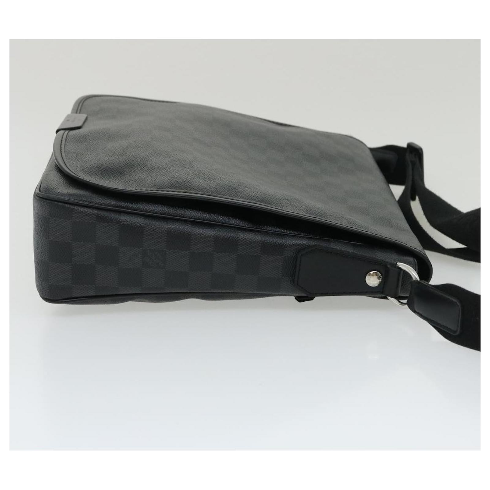 LOUIS VUITTON Damier Graphite Daniel MM Shoulder Bag N58029 LV