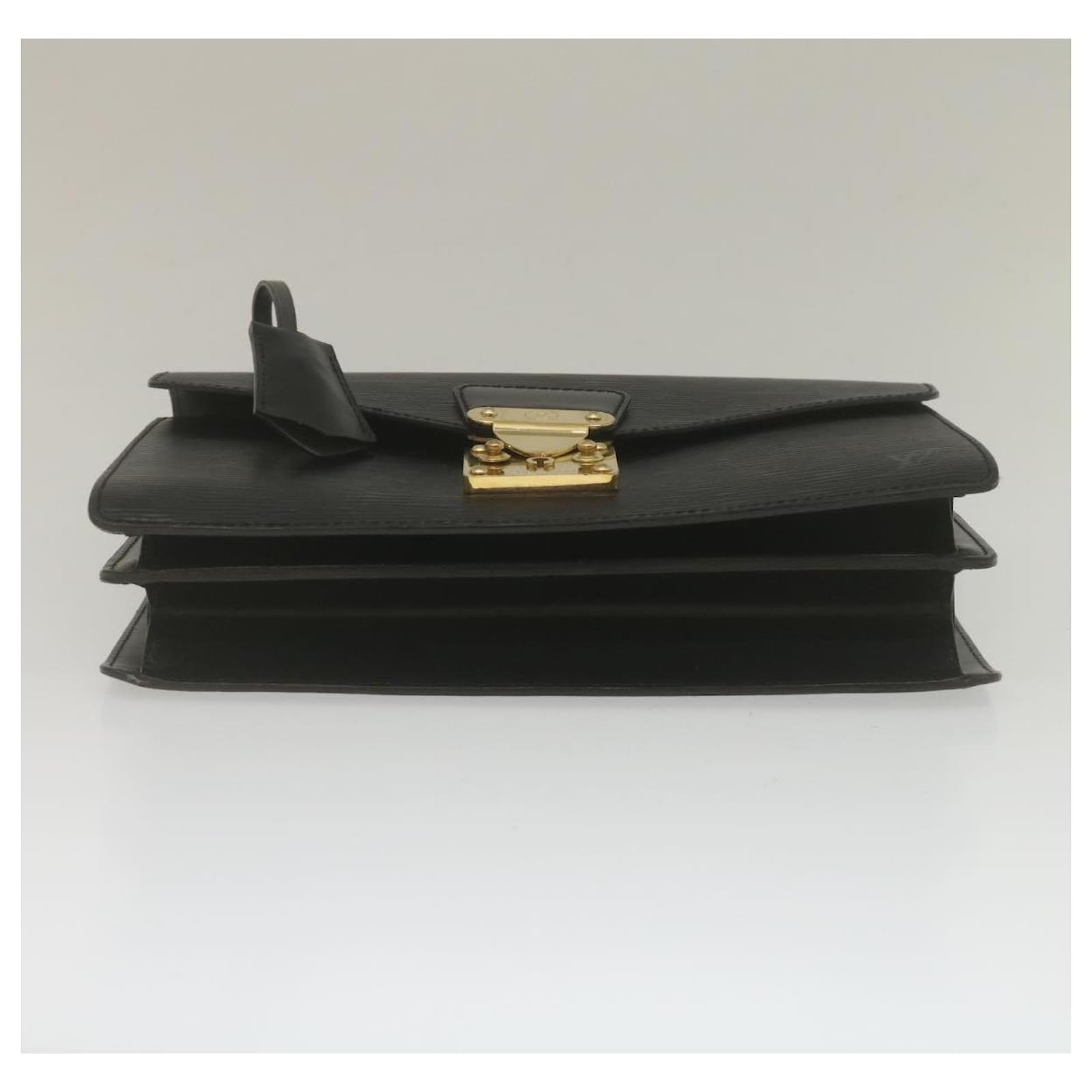 LOUIS VUITTON Handbag M52132 Concord Epi Leather Black Black Women Use –