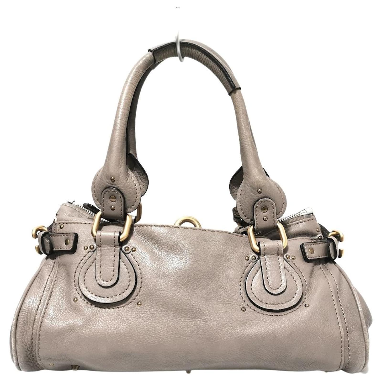 CHLOÉ PADDINGTON Grey Leather ref.579821 - Joli Closet