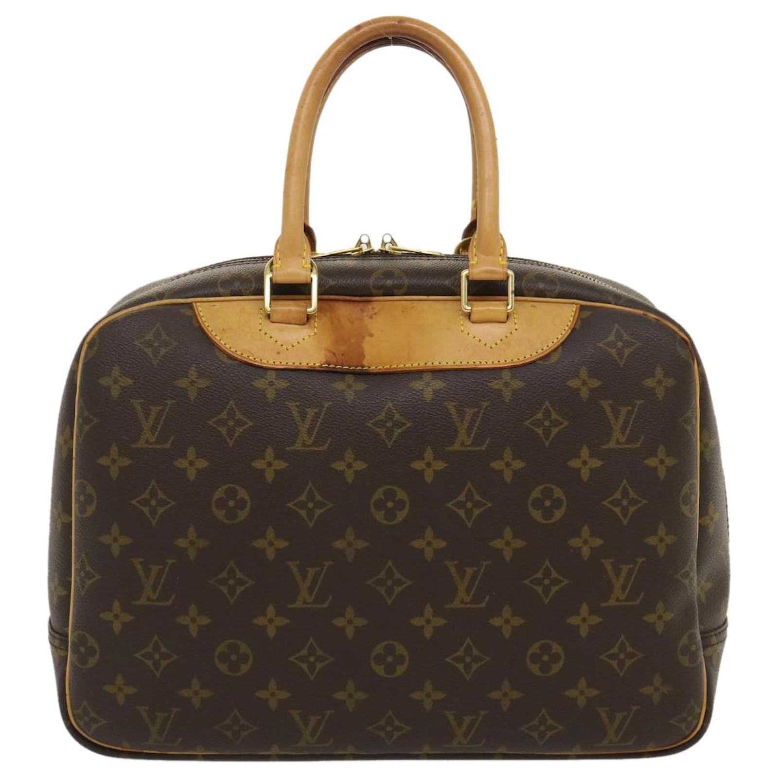 LOUIS VUITTON Monogram Deauville Hand Bag M47270 LV Auth 29680