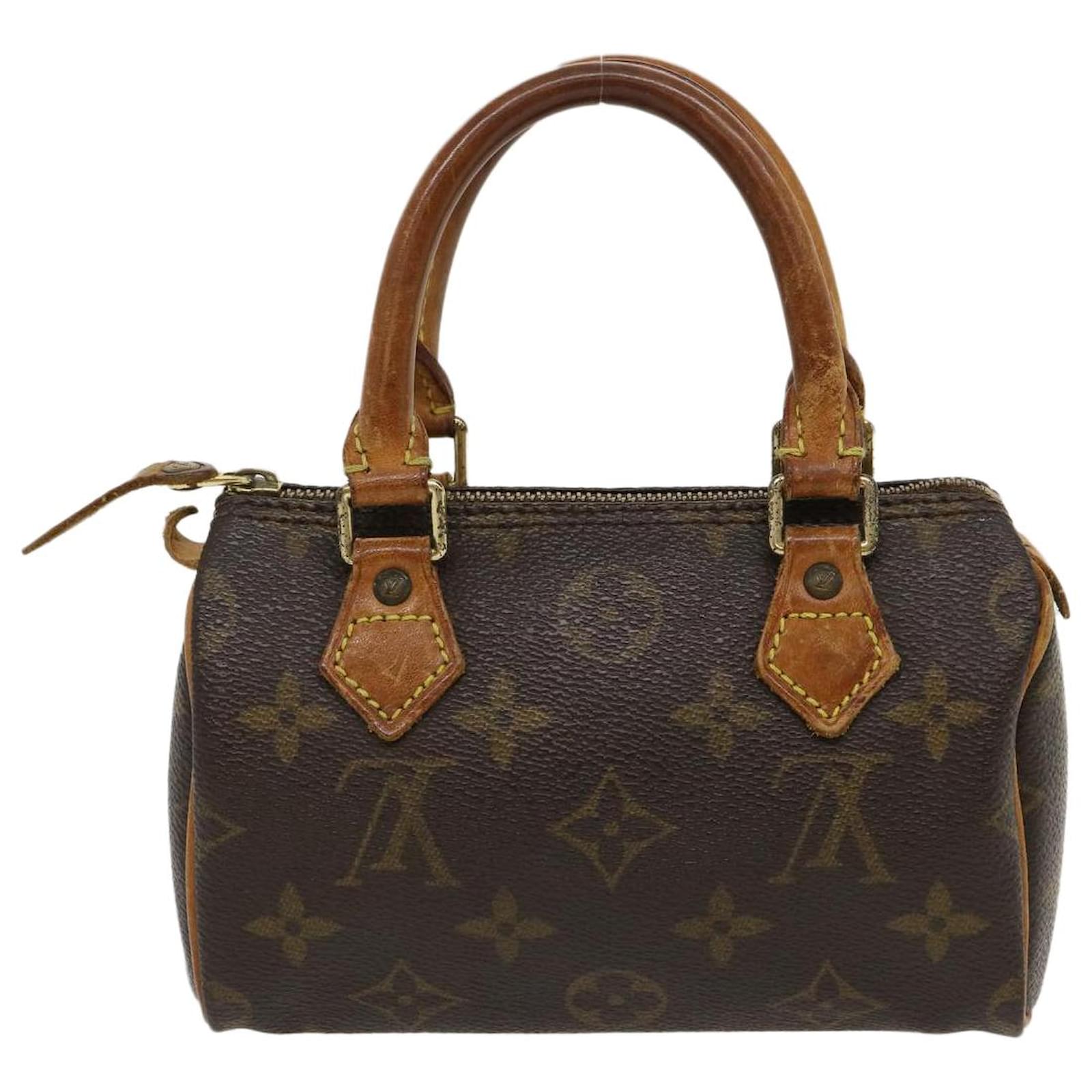 Louis Vuitton Nano Speedy in Monogram canvas Brown Cloth ref.184583 - Joli  Closet