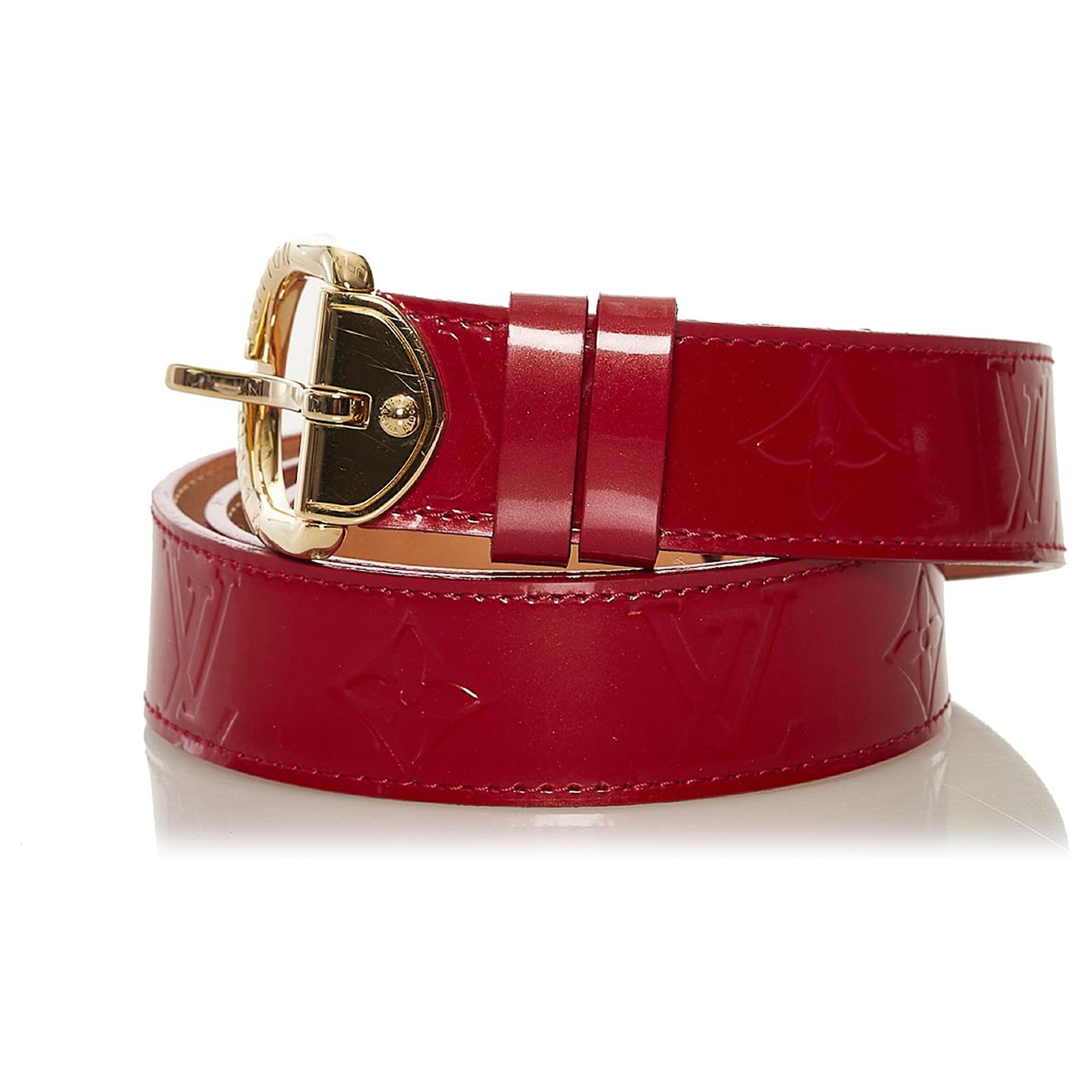 Monogram Vernis Red Belt