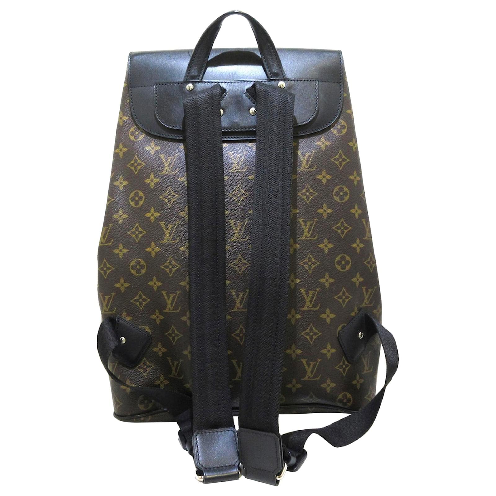 Louis Vuitton Brown Monogram Macassar Palk Black Leather Cloth Pony-style  calfskin ref.580424 - Joli Closet