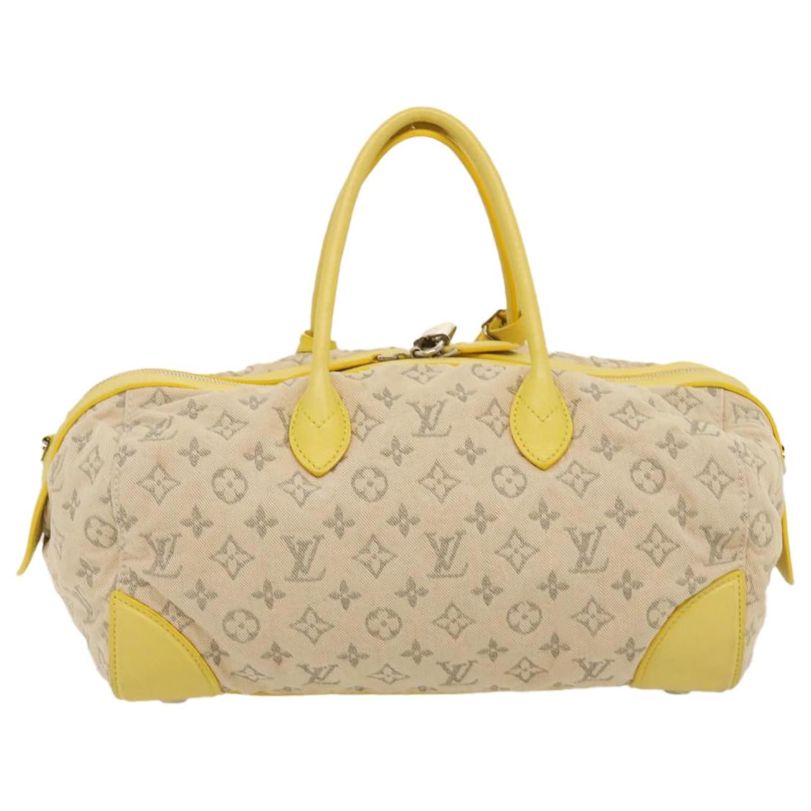 Louis Vuitton Speedy round Yellow Cloth ref.245018 - Joli Closet
