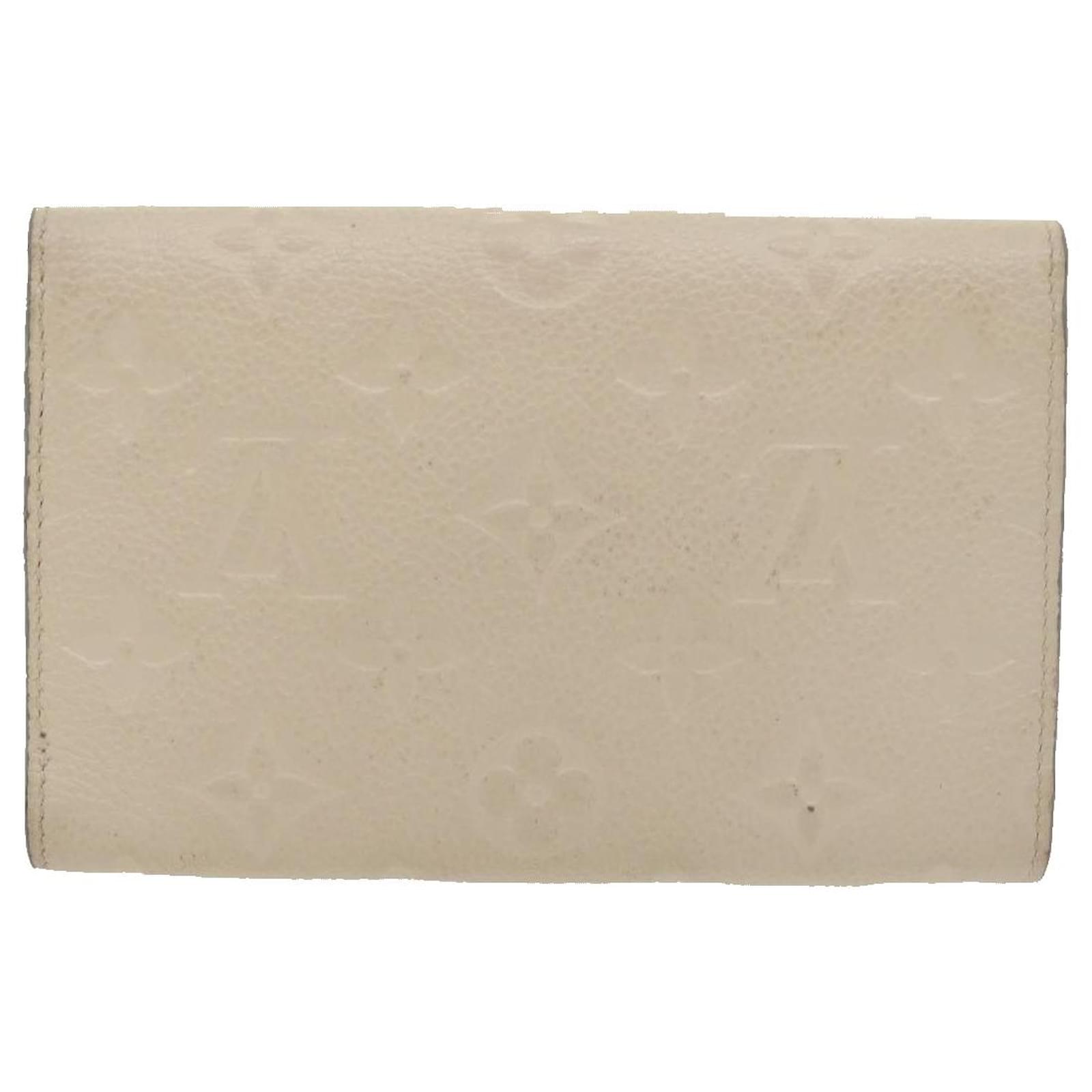 LOUIS VUITTON Empreinte Portefeuille Curieuse Wallet White M60540