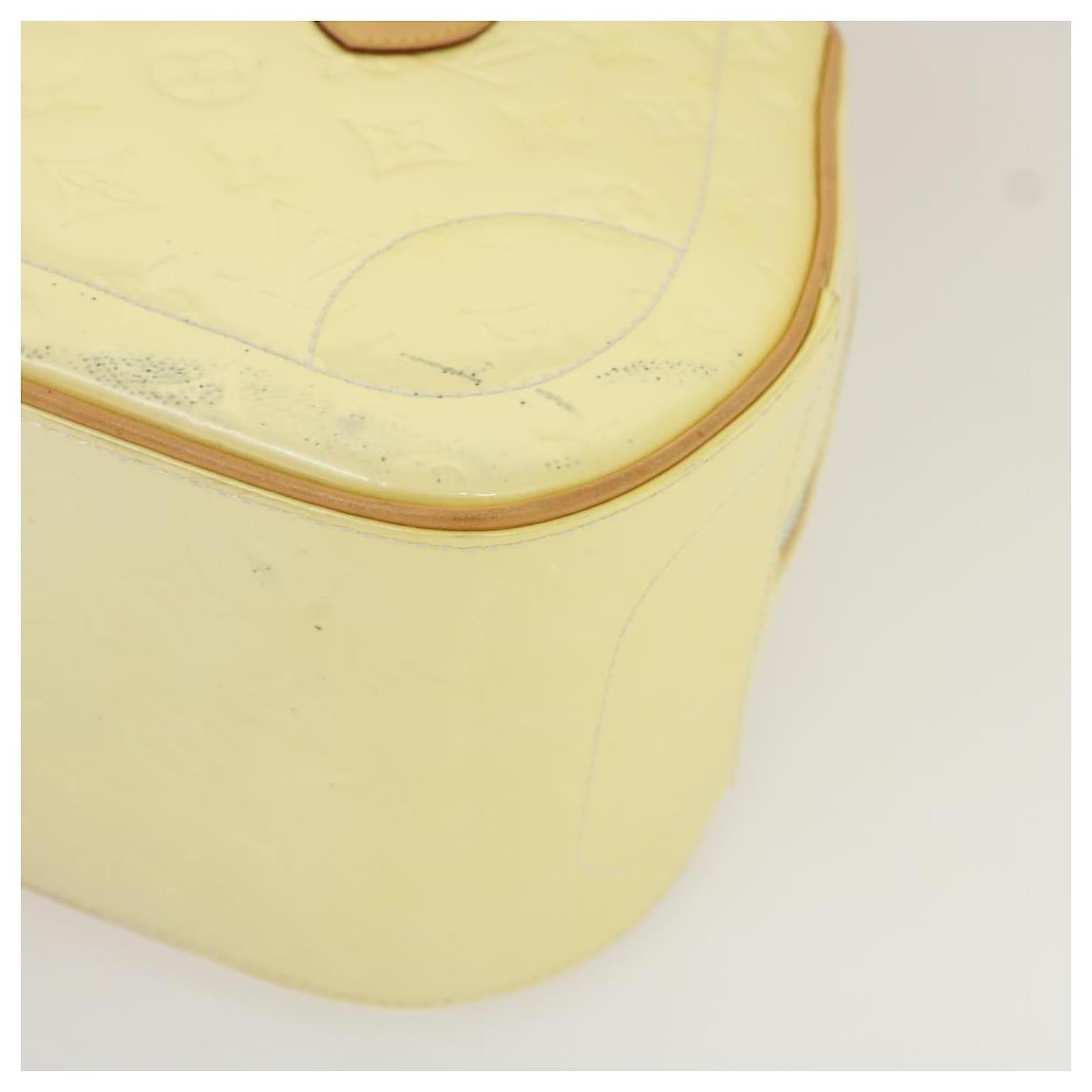 LOUIS VUITTON Vernis Summit drive Hand Bag Perle LV Auth pt1856 Patent  leather ref.580939 - Joli Closet