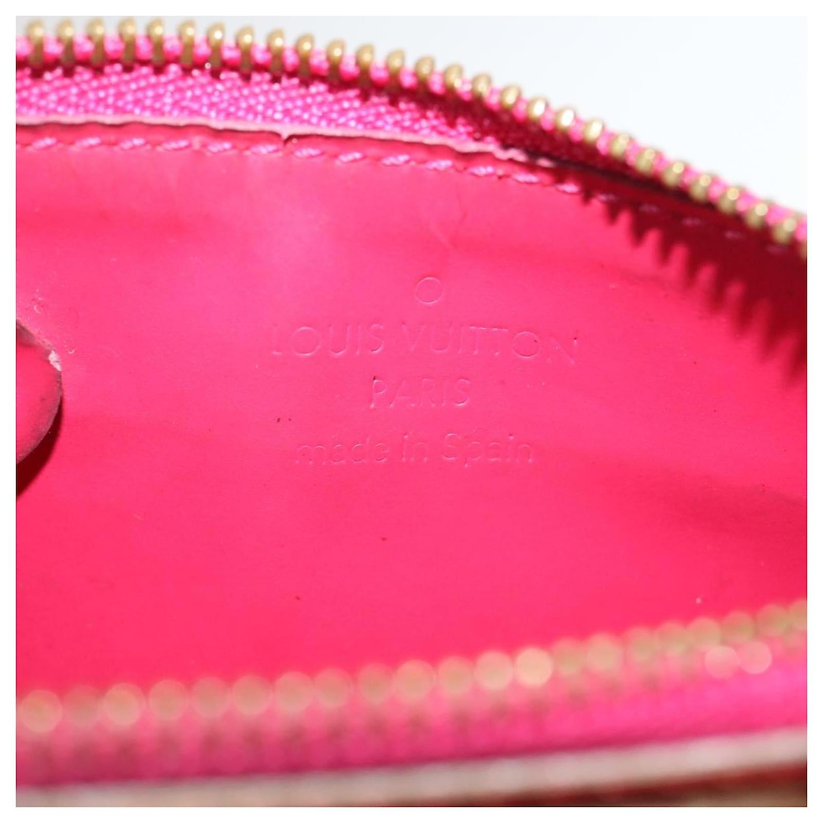 LOUIS VUITTON Monogram Vernis Pochette Cles NM Coin Purse Pink M91737 LV  jk1173 Patent leather ref.580944 - Joli Closet