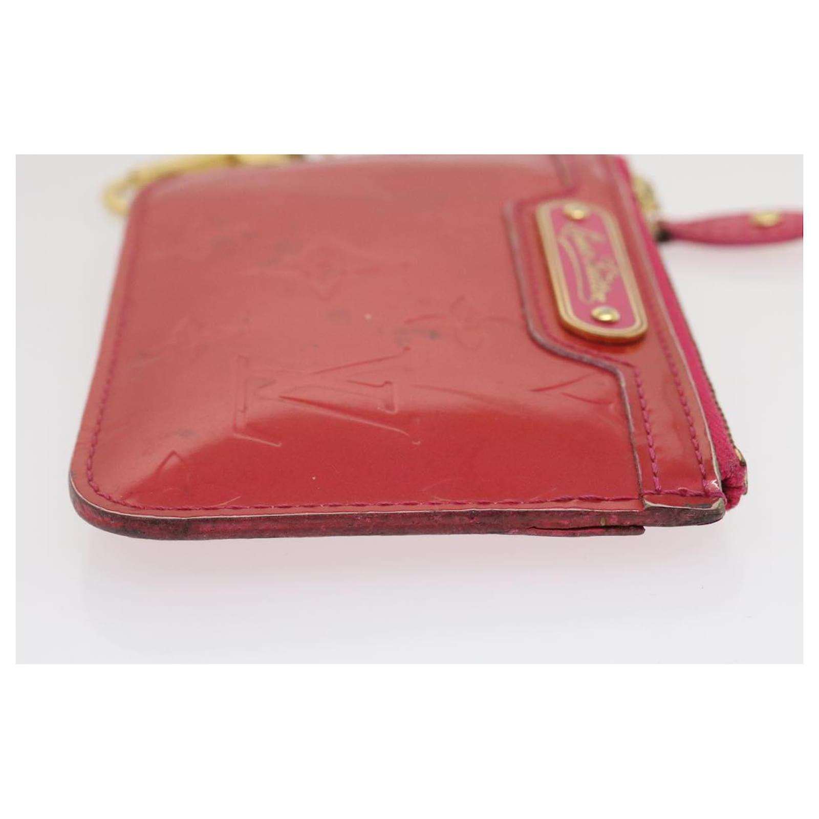 LOUIS VUITTON Monogram Vernis Pochette Cles NM Coin Purse Pink M91737 LV  jk1173 Patent leather ref.580944 - Joli Closet