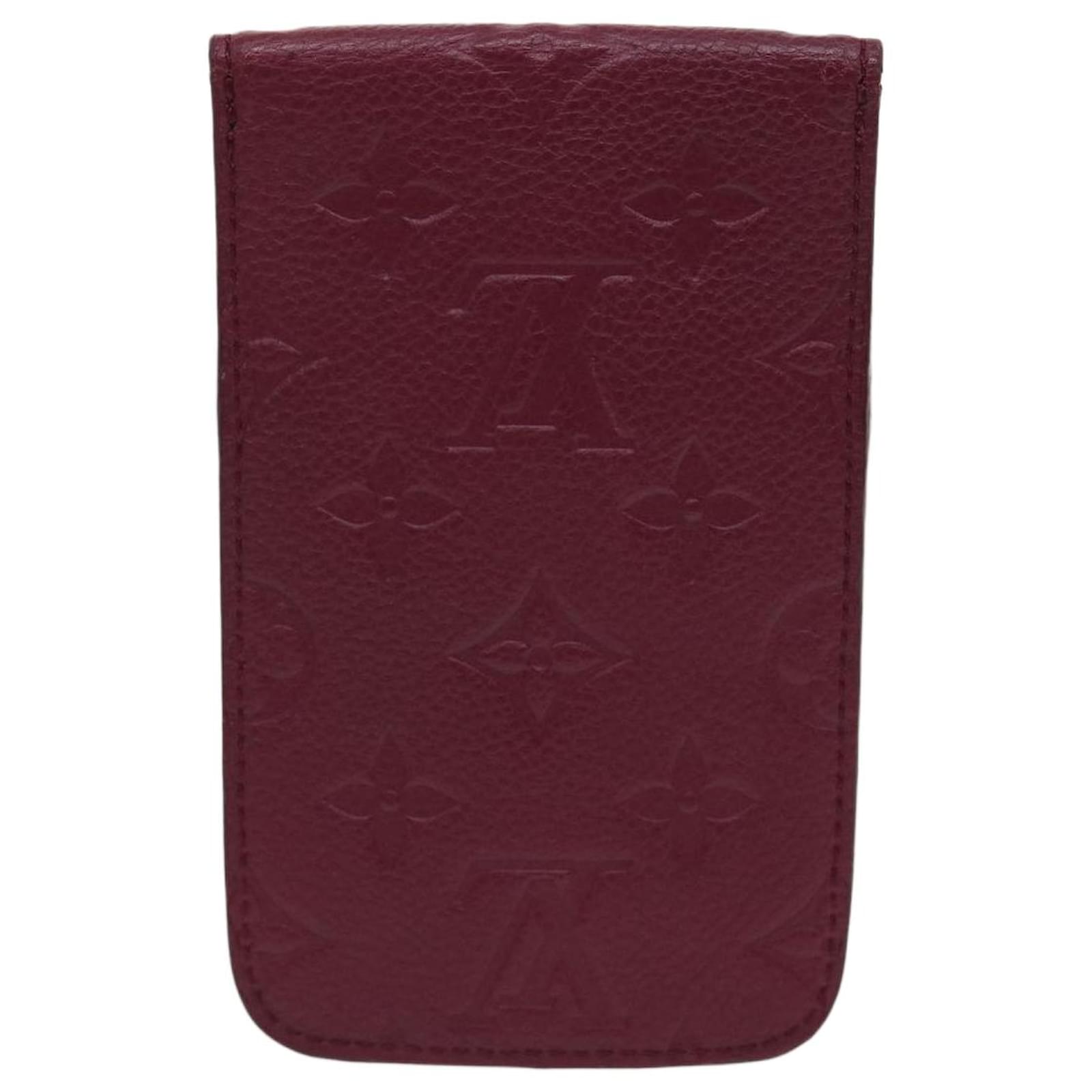 LOUIS VUITTON Monogram Empreinte Cell Phone Case Purple LV Auth ac673  ref.580946 - Joli Closet