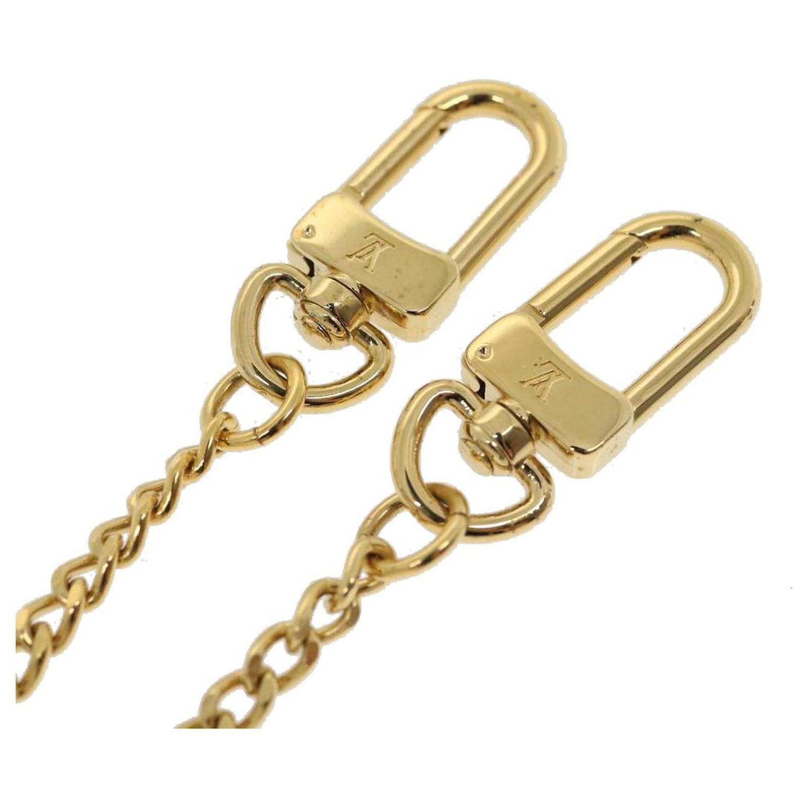 LOUIS VUITTON Portefeuille Accordion Chain Key Holder Gold LV Auth th2598  Golden Metal ref.581280 - Joli Closet
