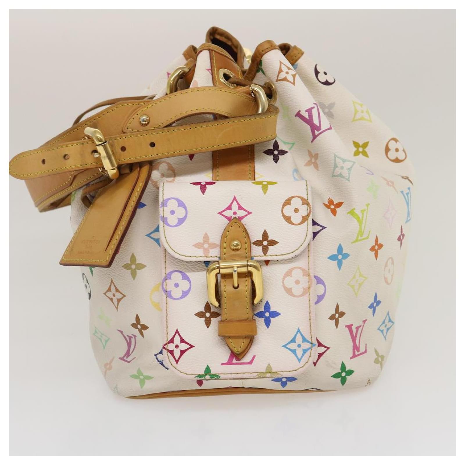 Lv Petit Noe Multicolor Monogram White, Women's Fashion, Bags