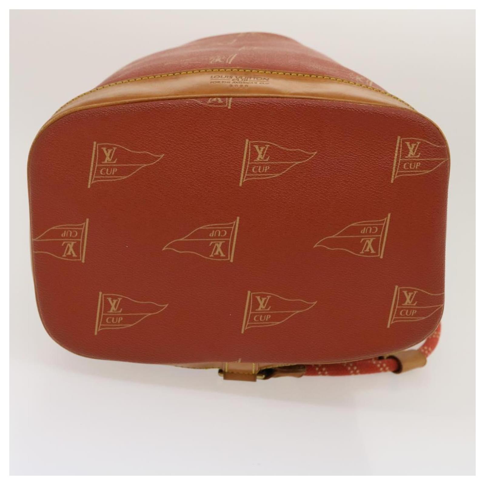 Louis Vuitton Louis Vuitton Cup Saint Tropez 1995 Vuitton Cup Limited  M80026 Women's Shoulder Bag Red Brown