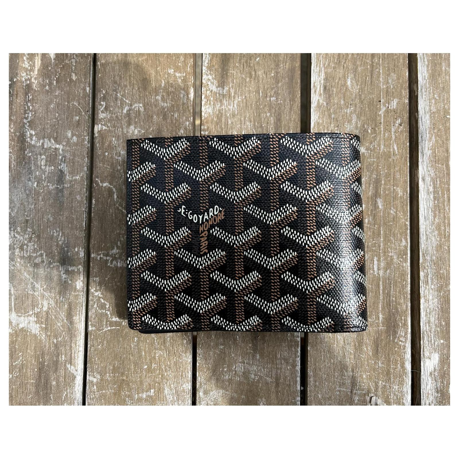 Goyard St. Florentin Wallet - Black/Tan Goyardine – PROVENANCE
