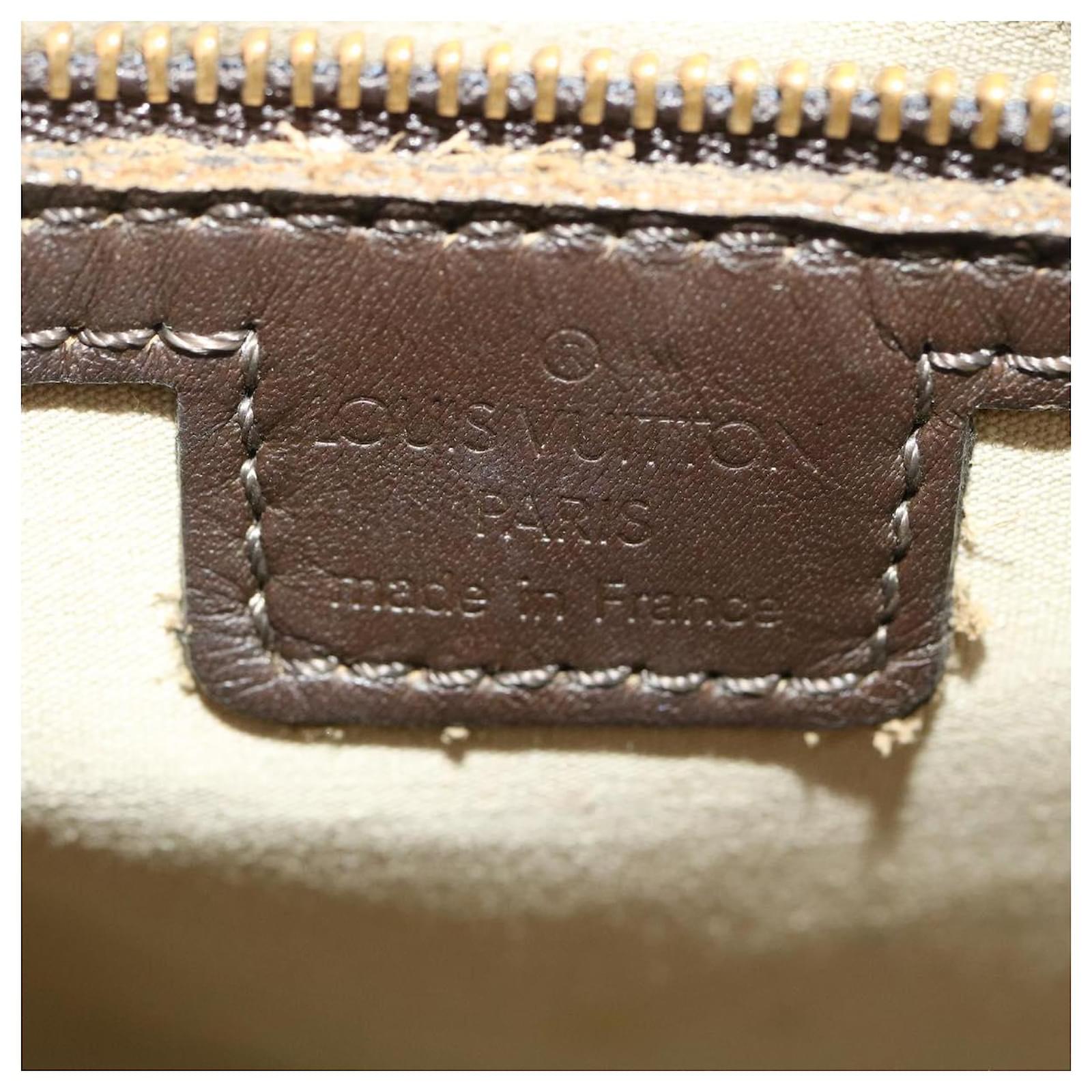 LOUIS VUITTON Monogram Mini Alma Haut Hand Bag Khaki M92203 LV Auth 44187  ref.950741 - Joli Closet