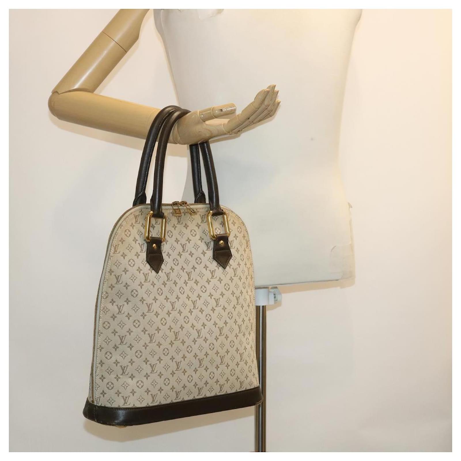 LOUIS VUITTON Monogram Mini Alma Haut Hand Bag Khaki M92203 LV Auth 44187  ref.950741 - Joli Closet