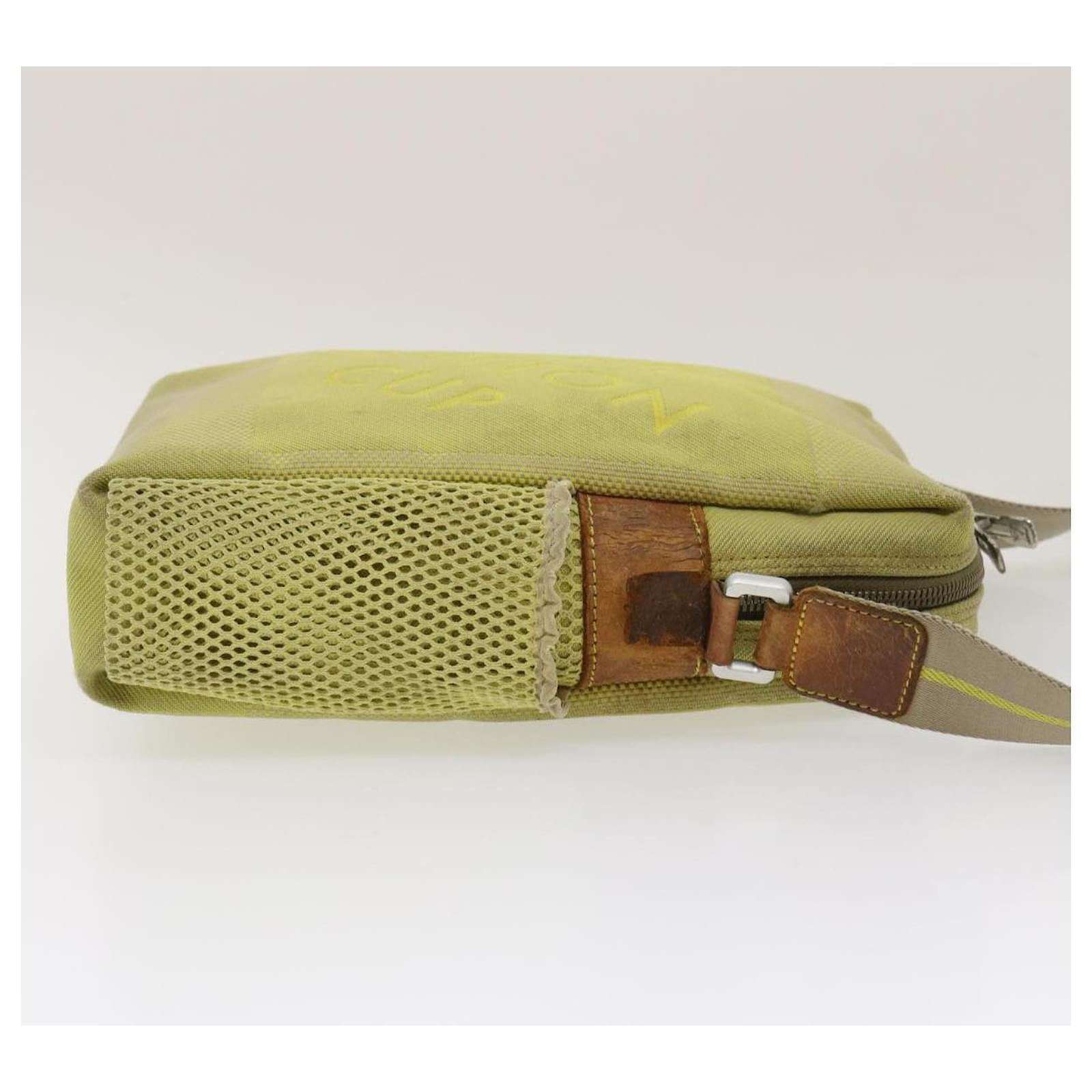 LOUIS VUITTON Weatherly Shoulder Bag Damier Jean Yellow M80636