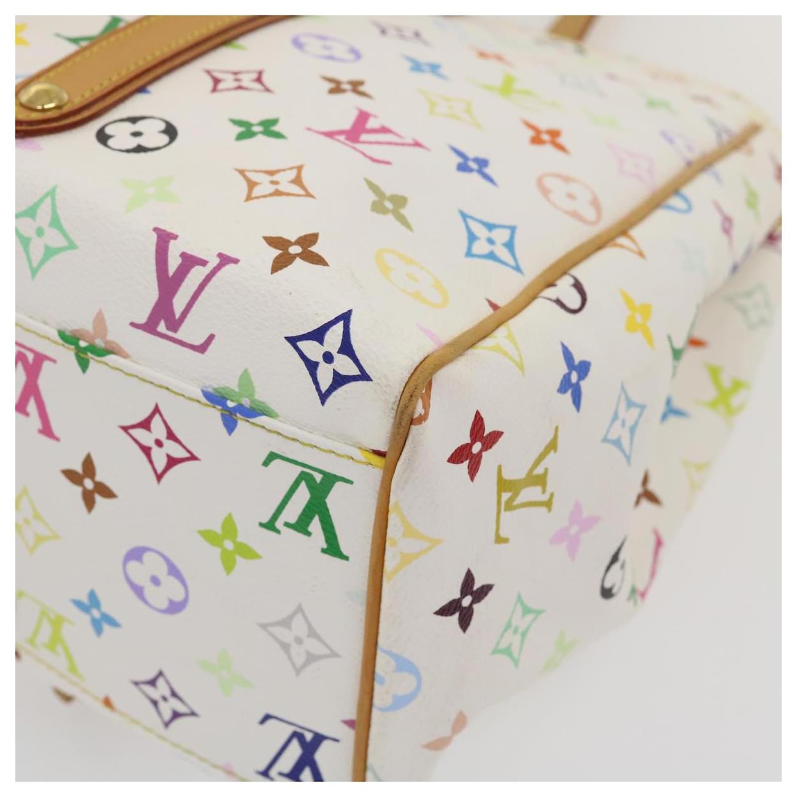 LOUIS VUITTON Monogram Multicolor Aurelia MM Tote Bag White M40094 LV Auth  rt043 Cloth ref.581617 - Joli Closet